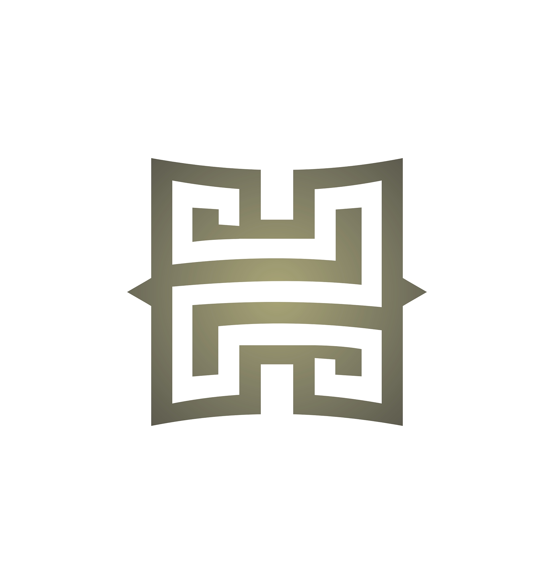 letter h abstract decorative logo