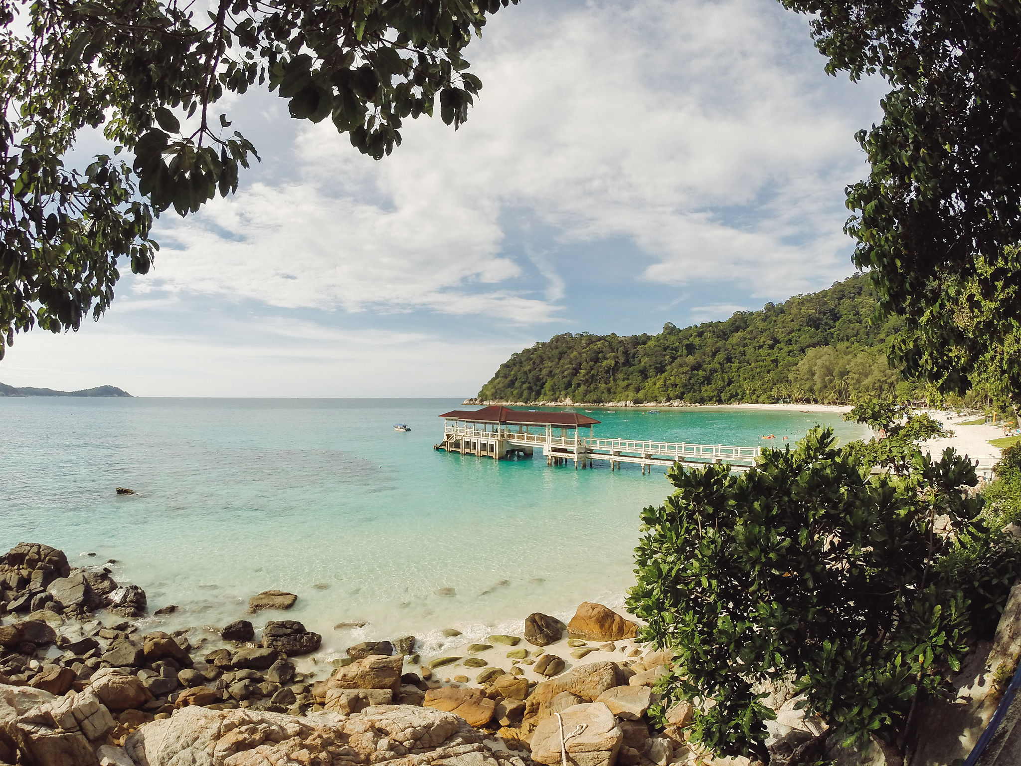 beach in perhentian islands, malaysia
