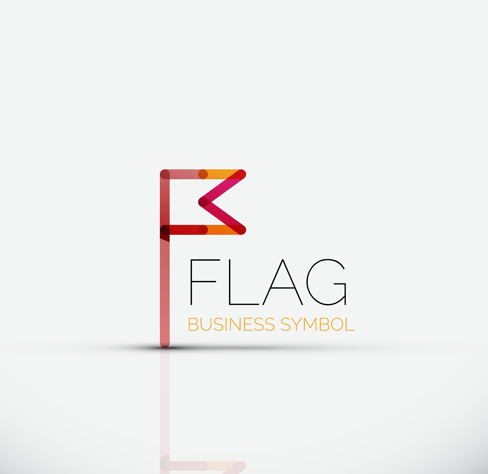 logo flag abstract linear geometric business icon