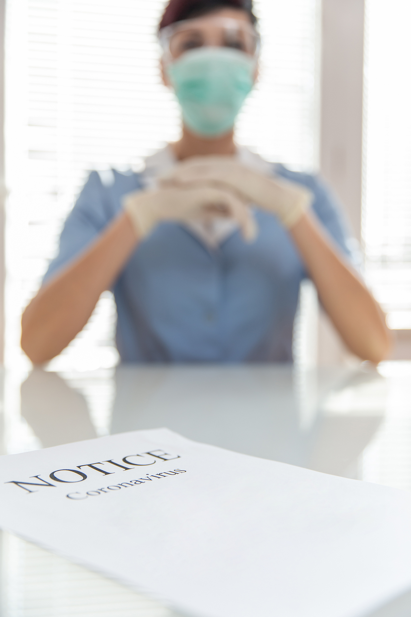 female healthcare worker during coronavirus pandemic