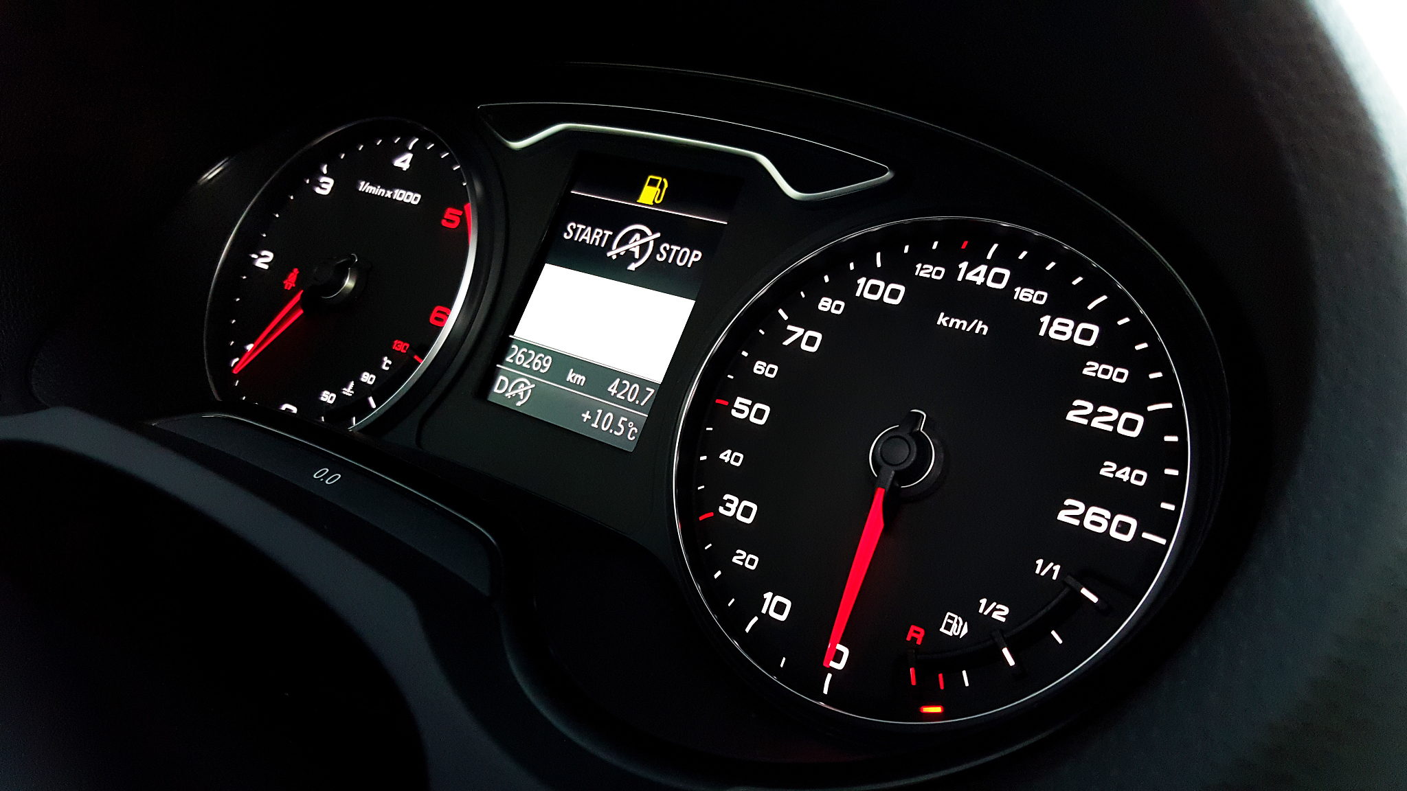 modern car dashboard