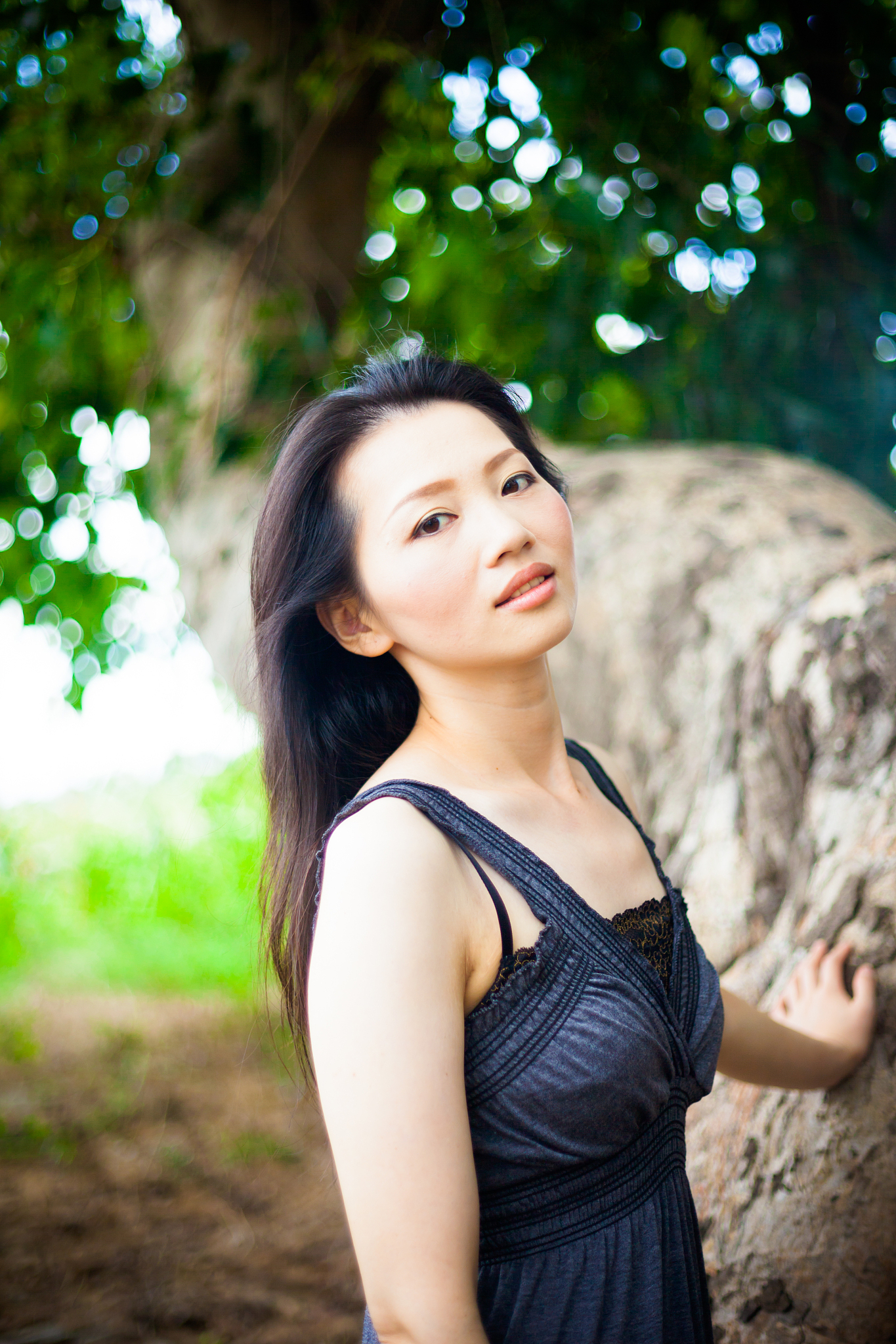 beautiful woman in nature