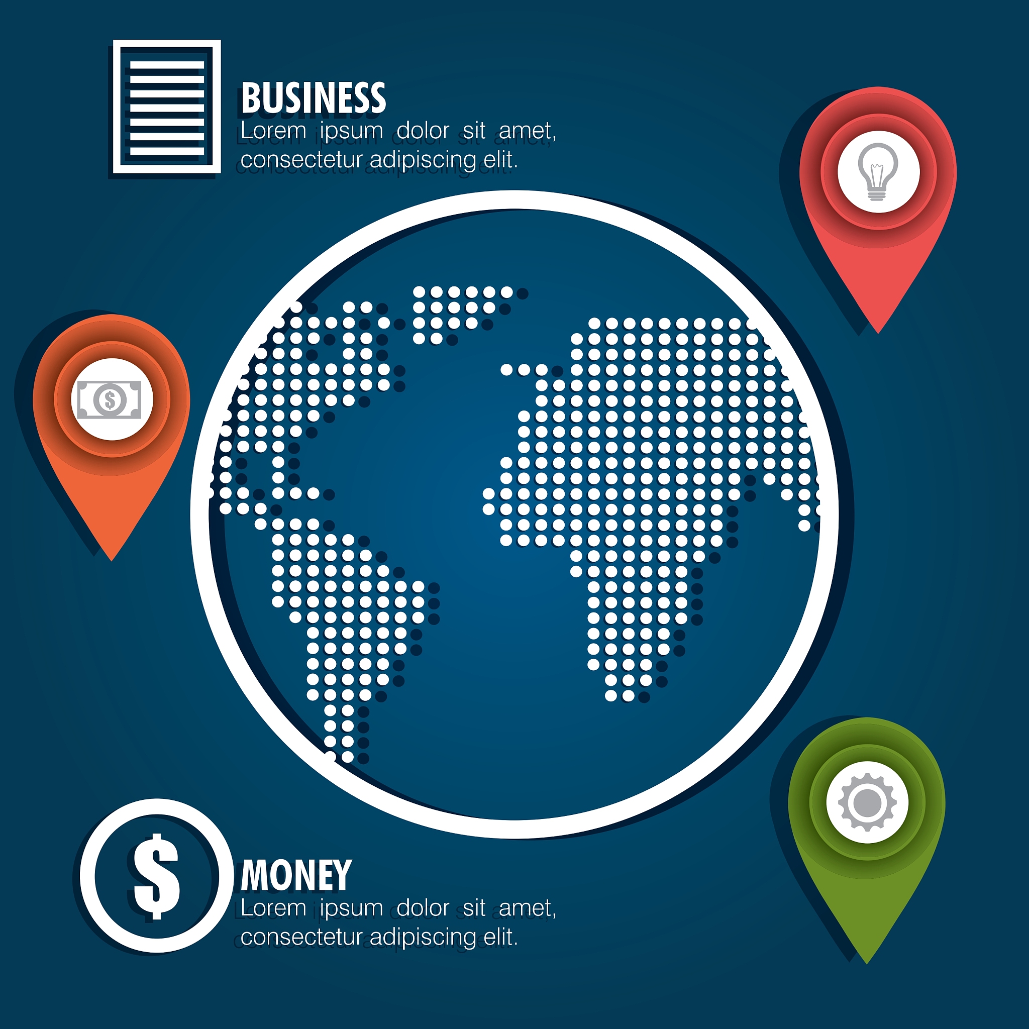 world infographic design