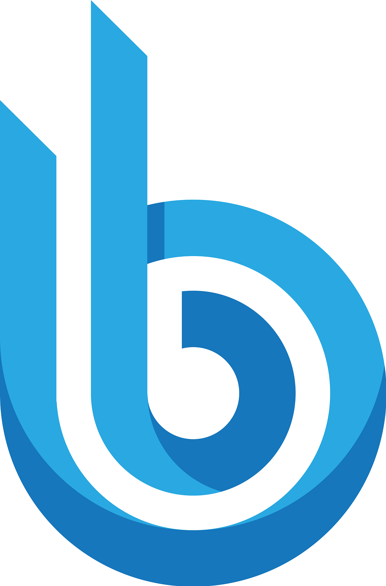 b letter logo template