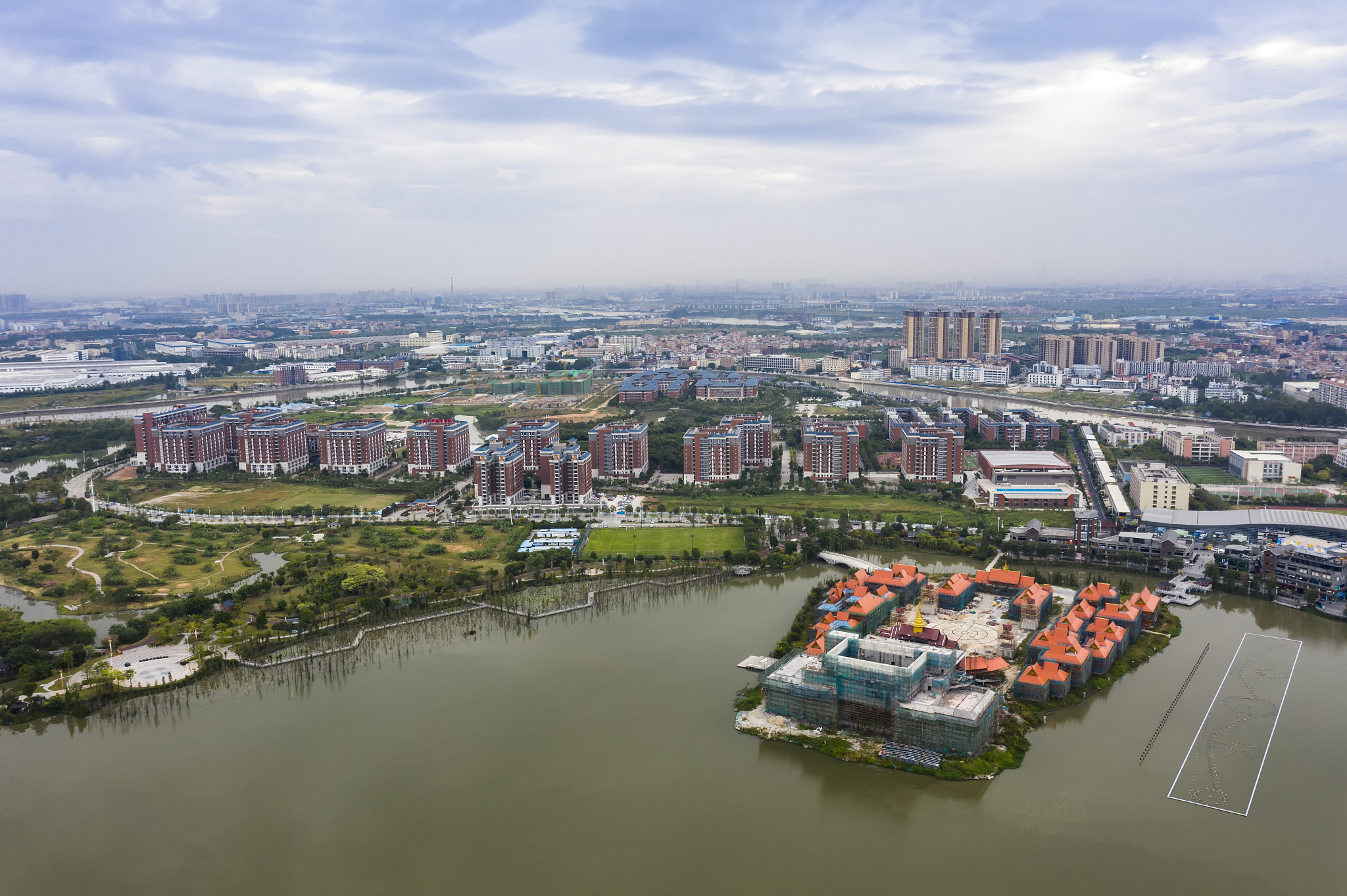 huayang lake wetland park, dongguan, guangdong province, china