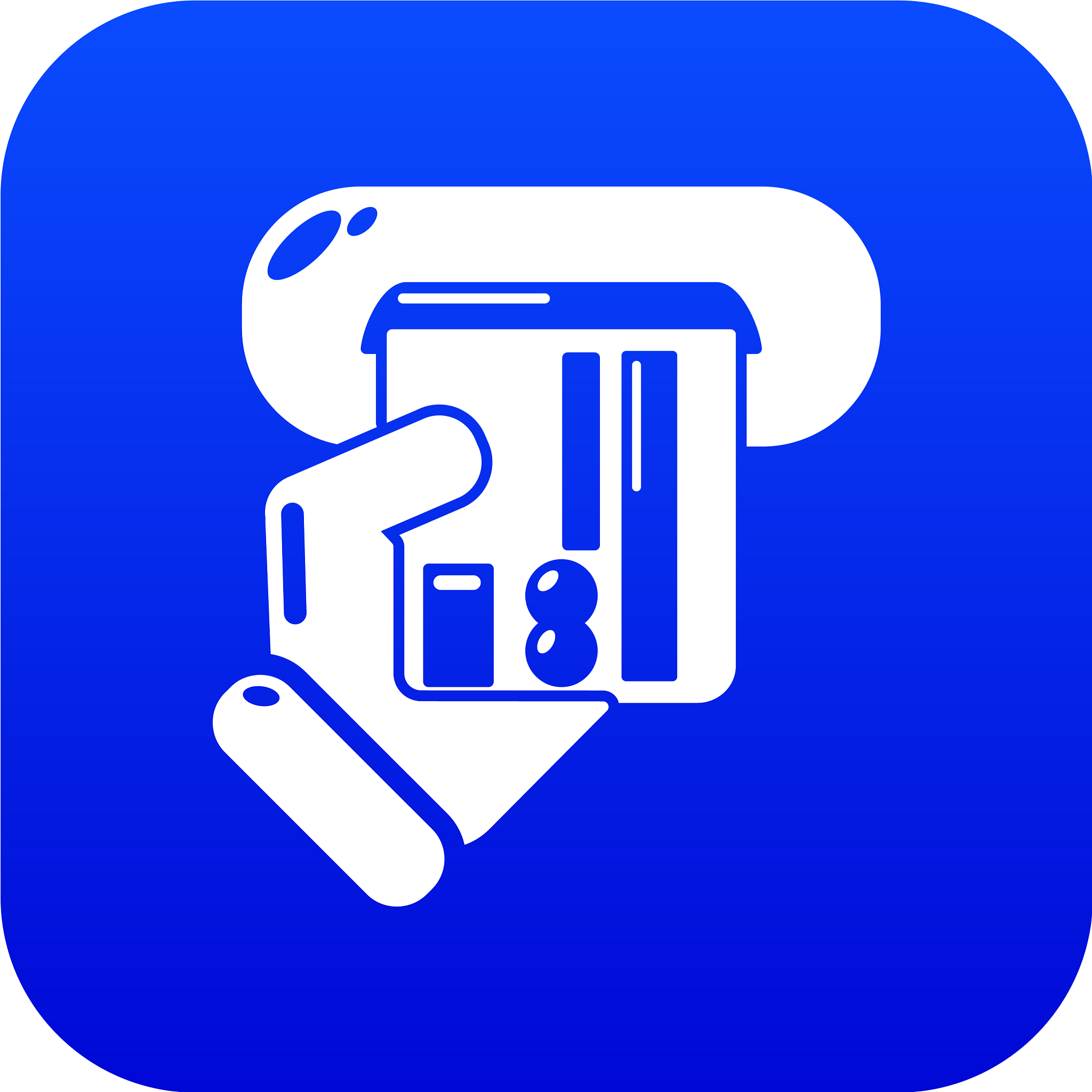 inserting credit card icon blue