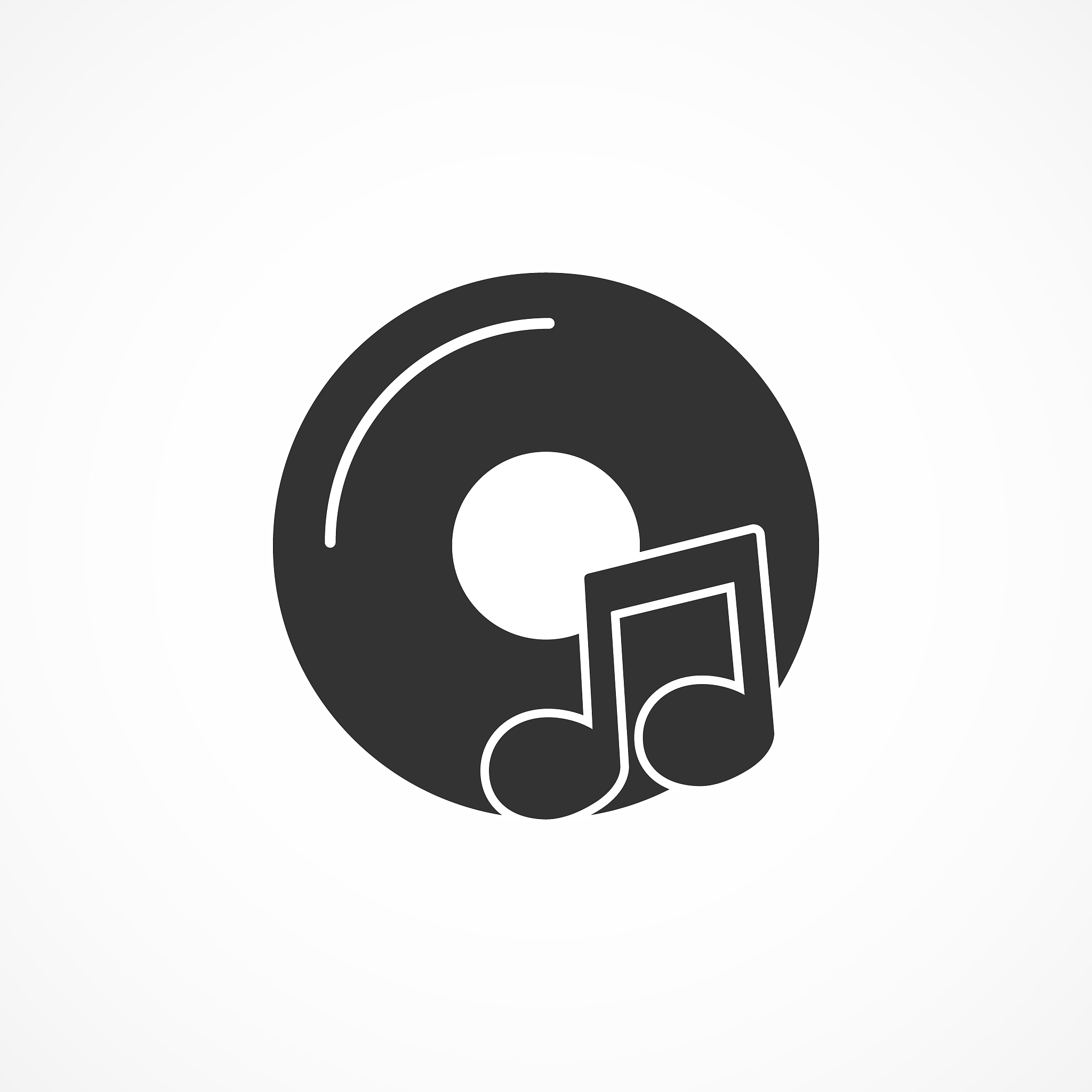 vector image of music icon.