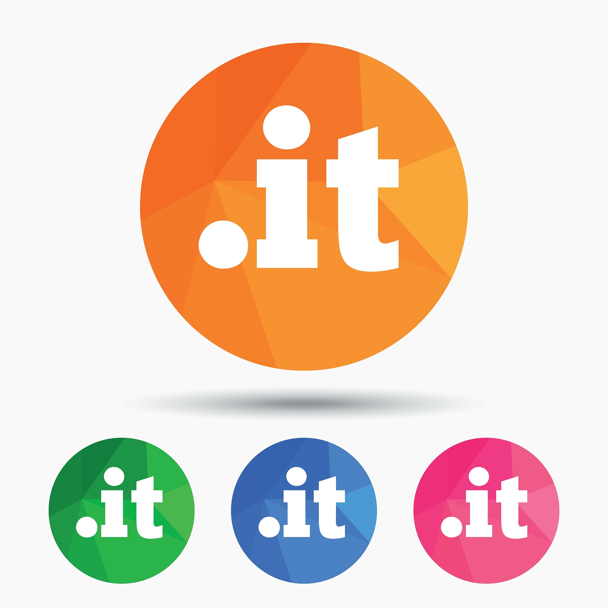 domain it sign icon top-level internet domain