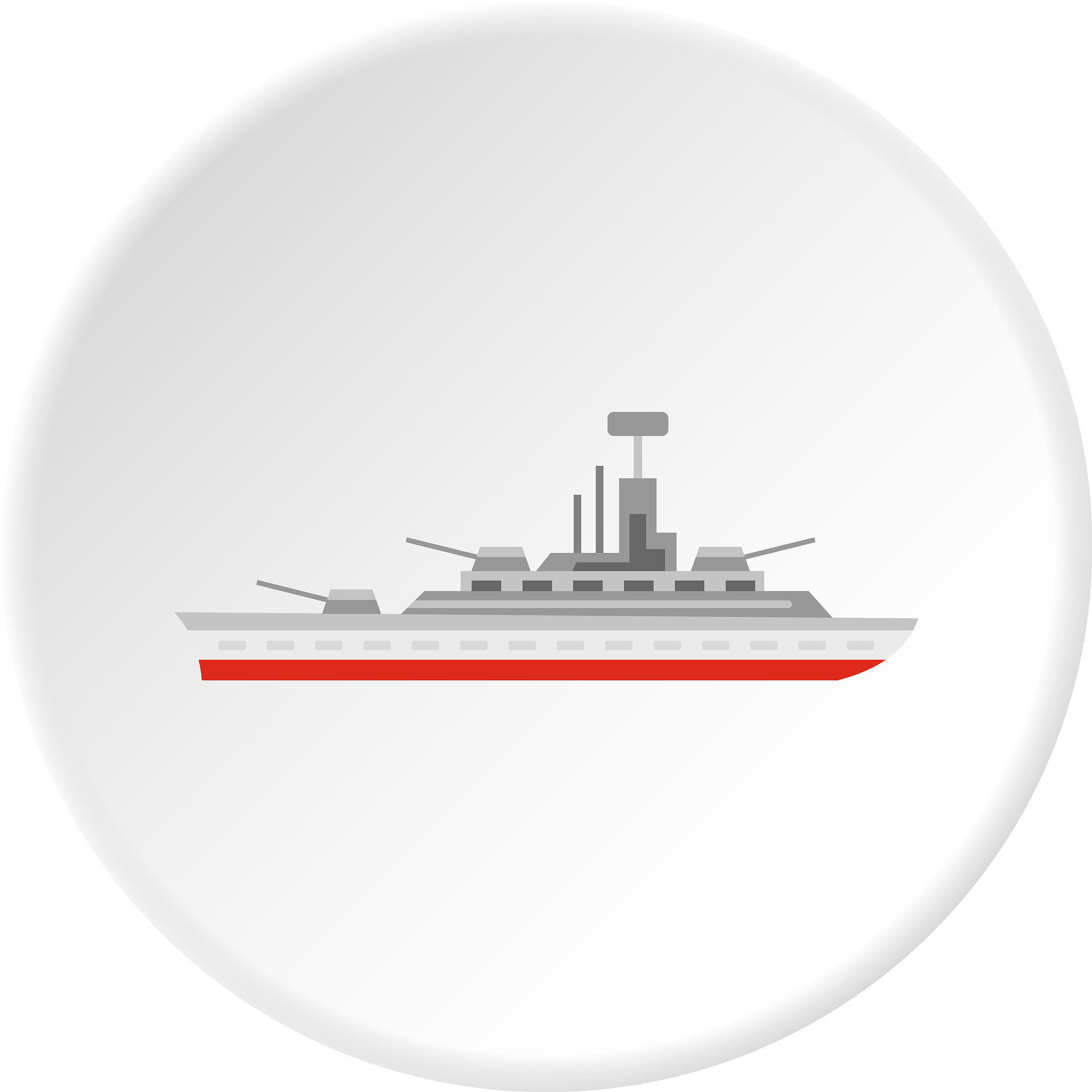warship icon circle