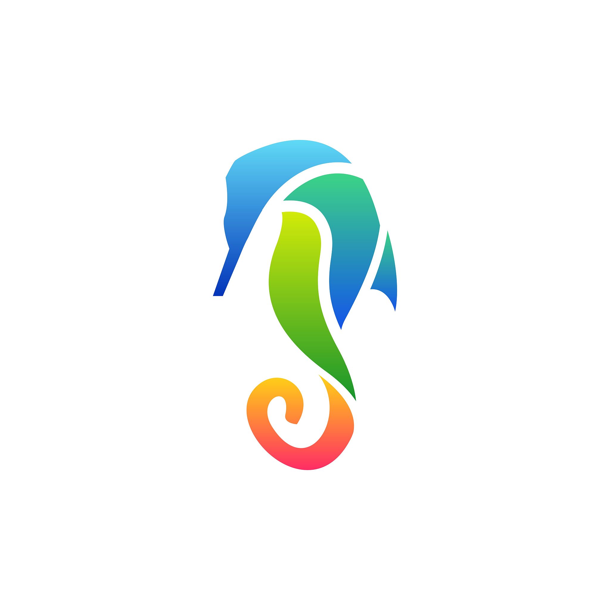 seahorses colorful designs concept illustration vector template