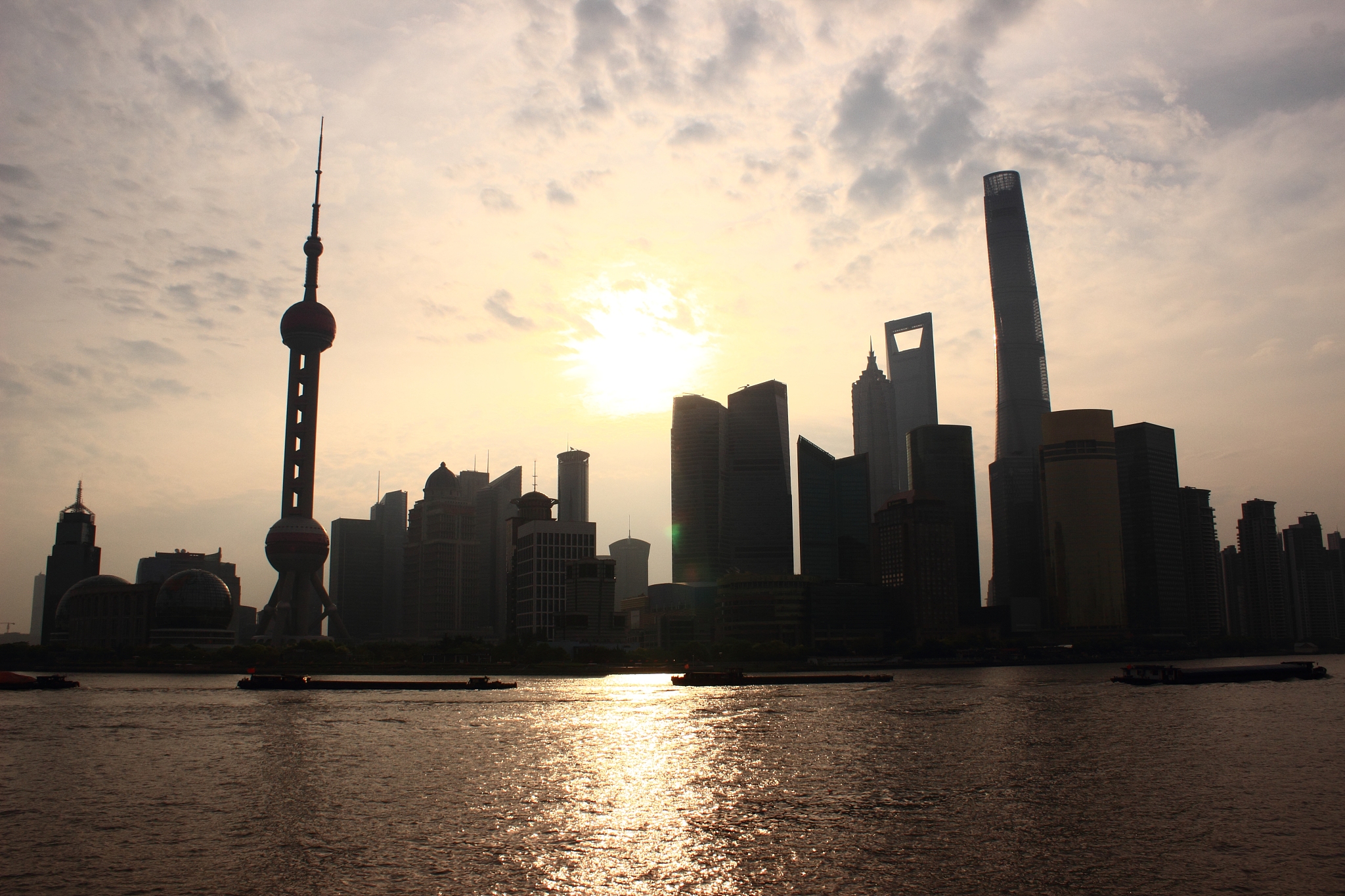 view of shanghai skyline