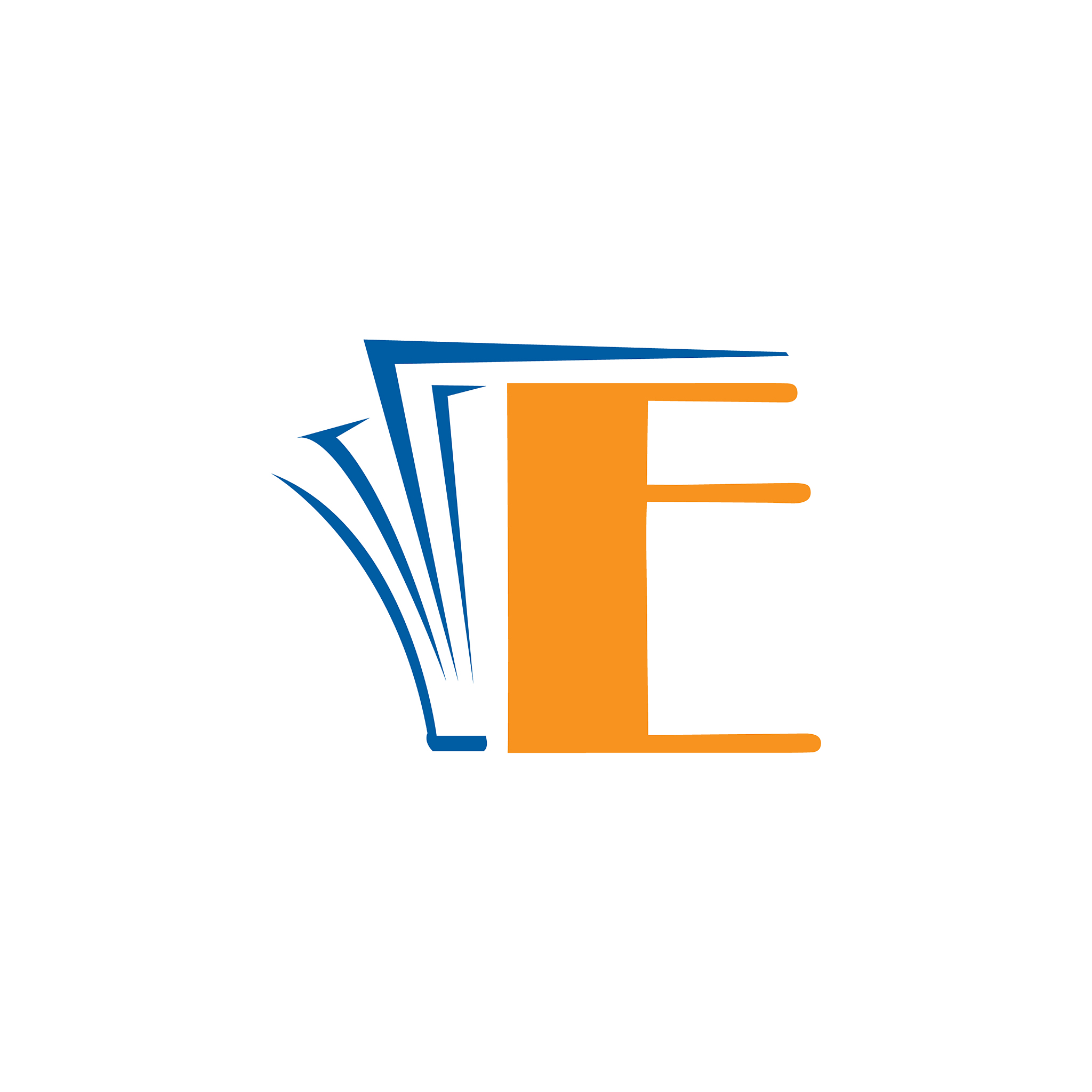 digital e book sign simple ebook logo design
