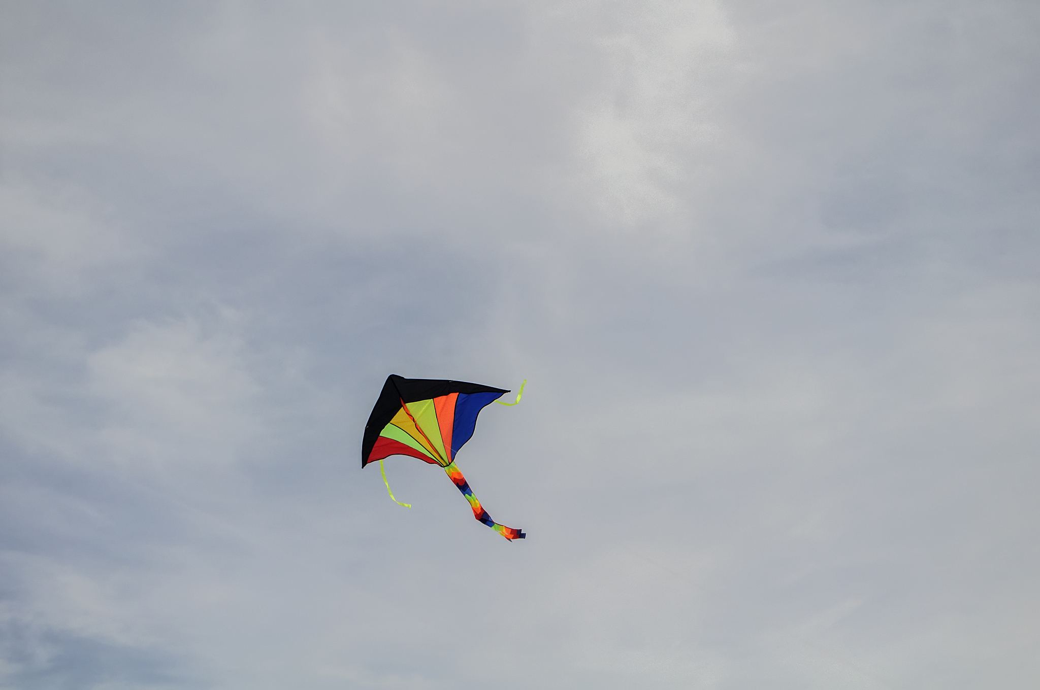 colorful kite flying