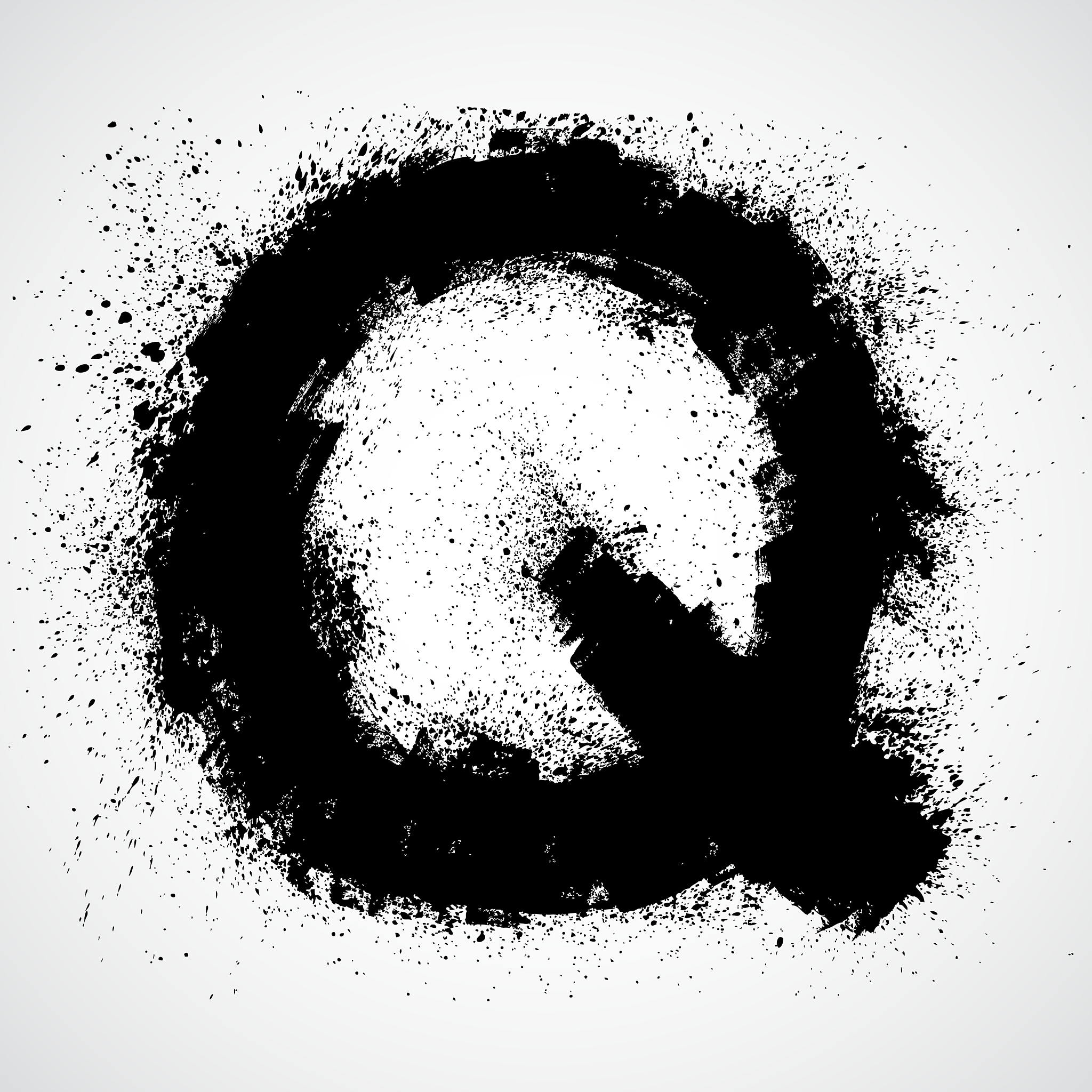 grunge letter - alphabet symbol design