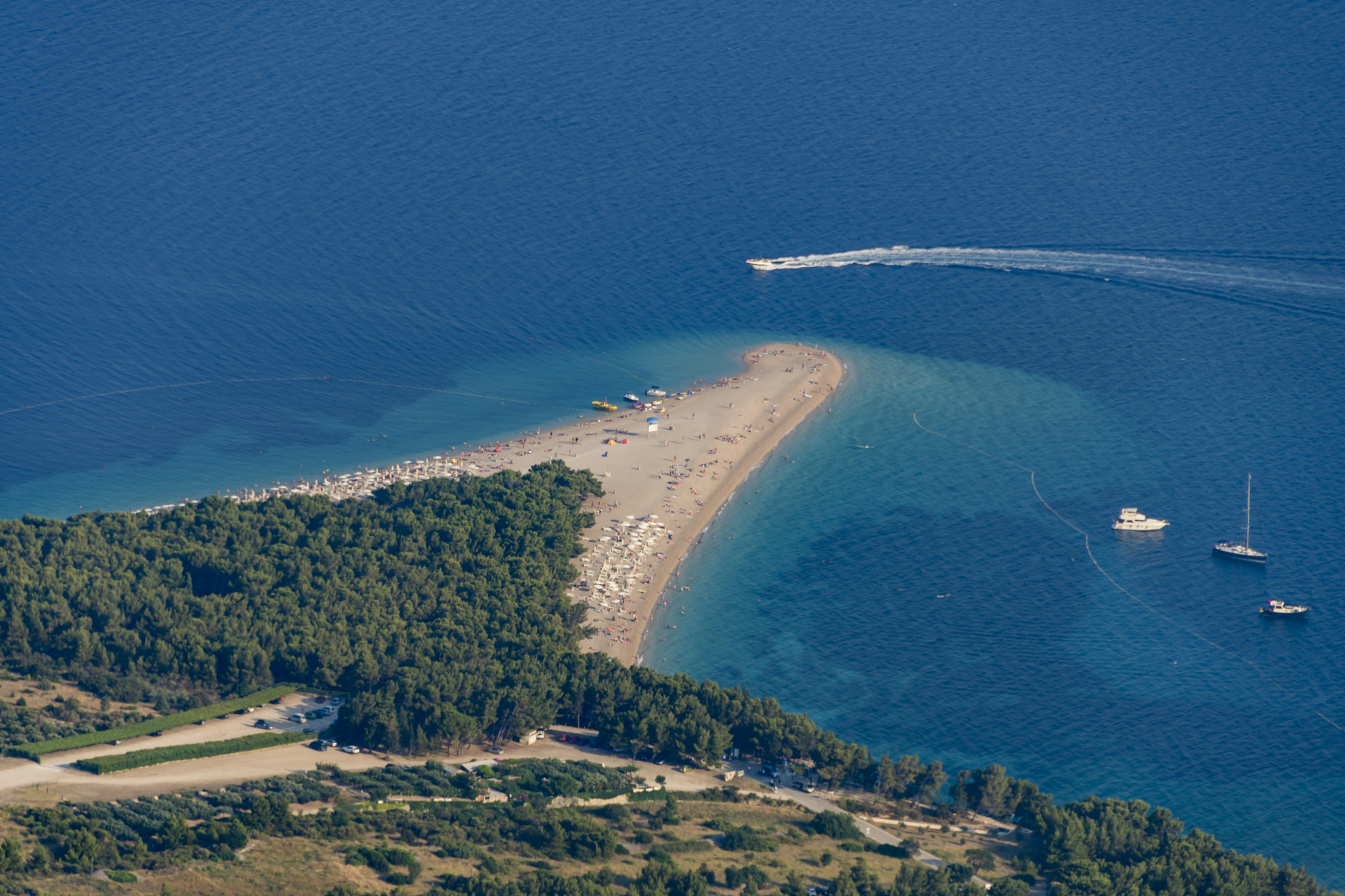 zlatni rat, bol, island of brac, croatia, dalmatia