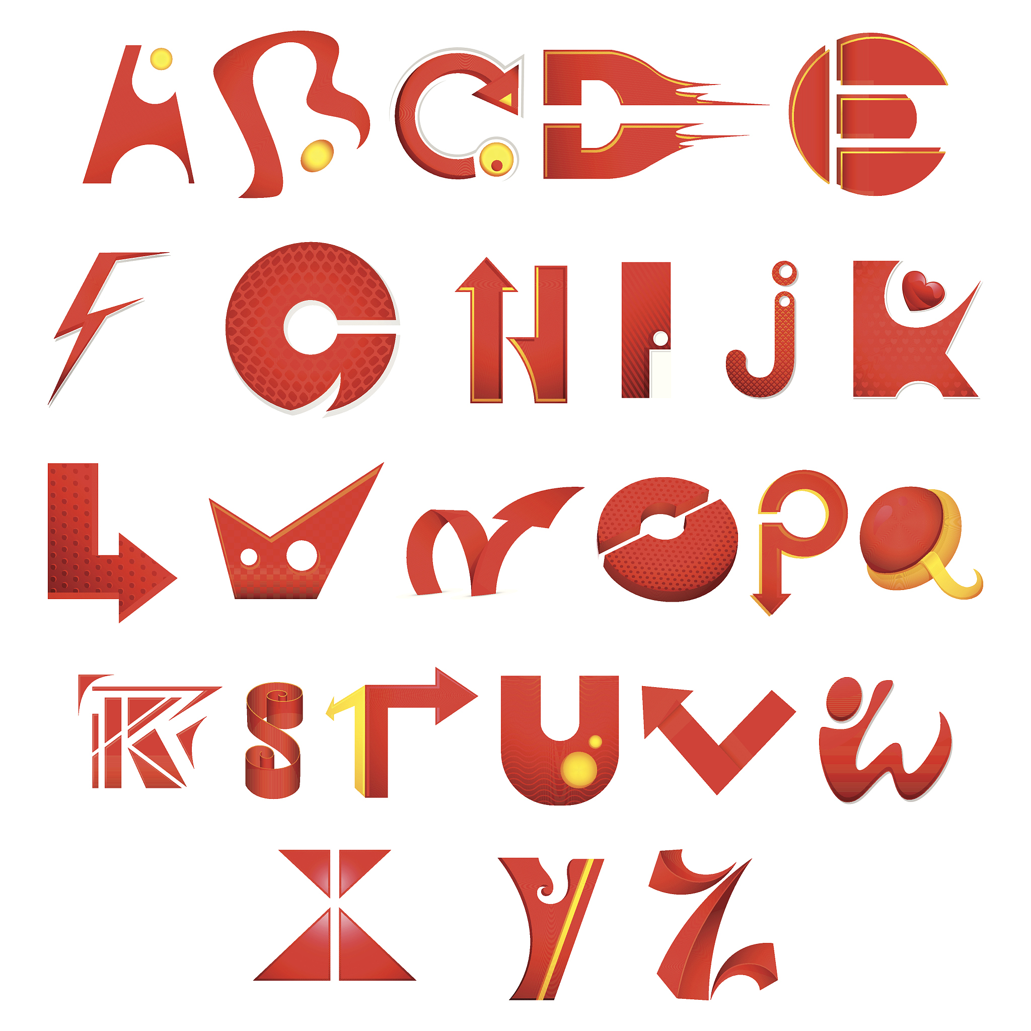 colorful alphabet