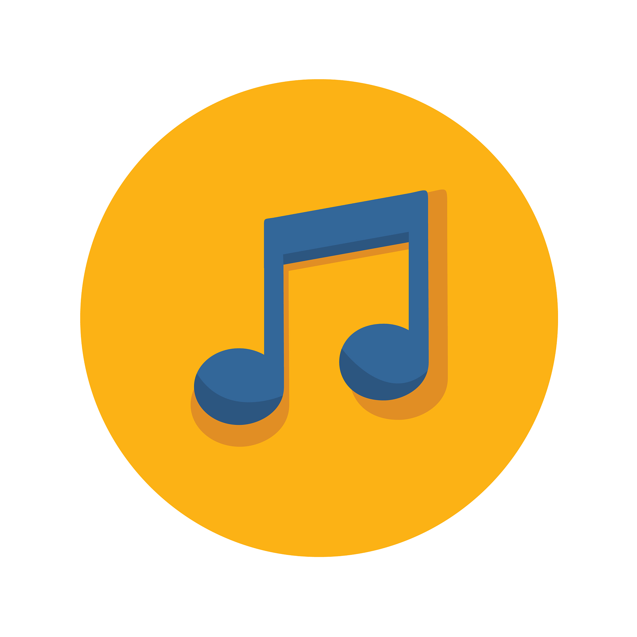 musical note icon graphic