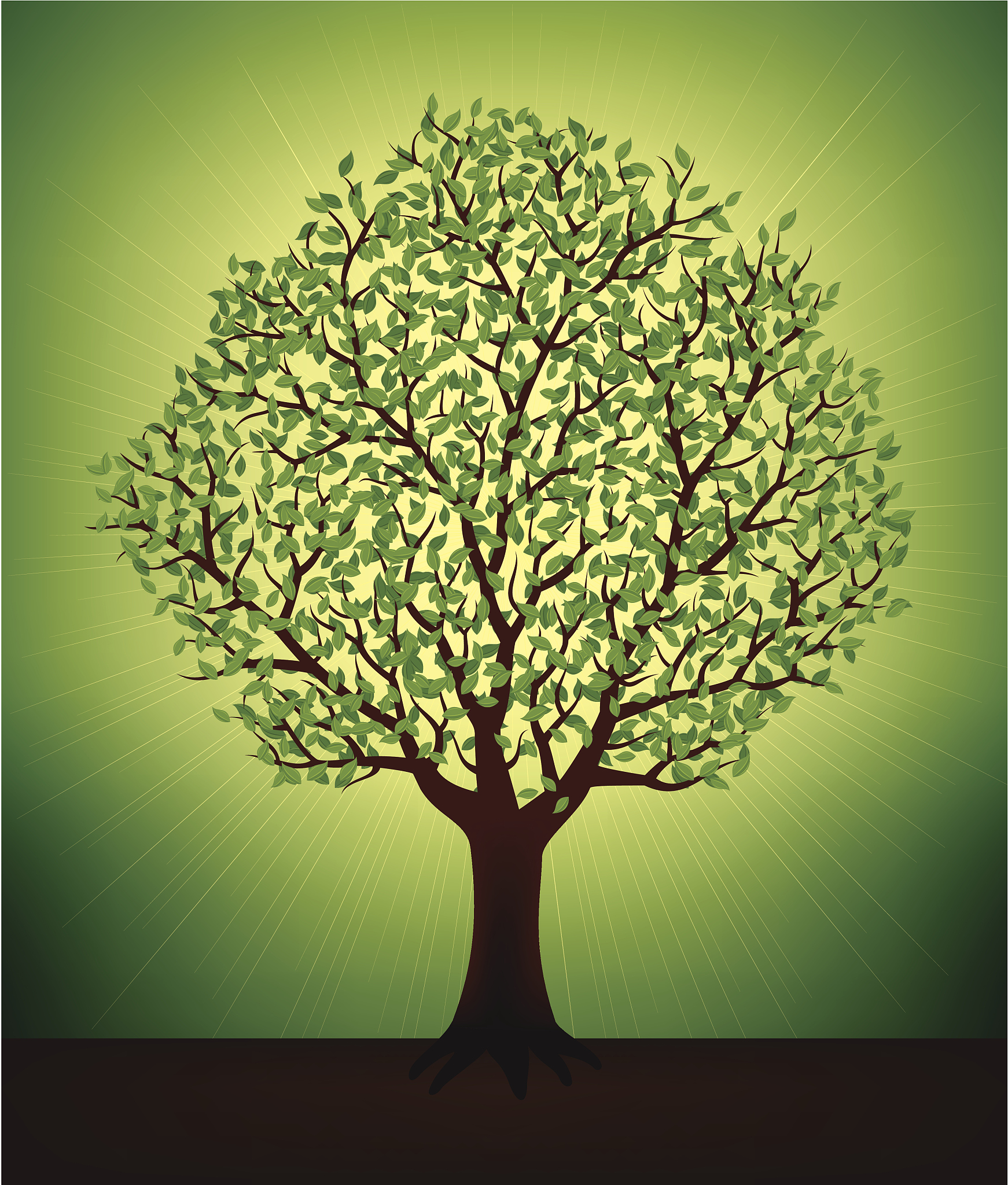 green tree