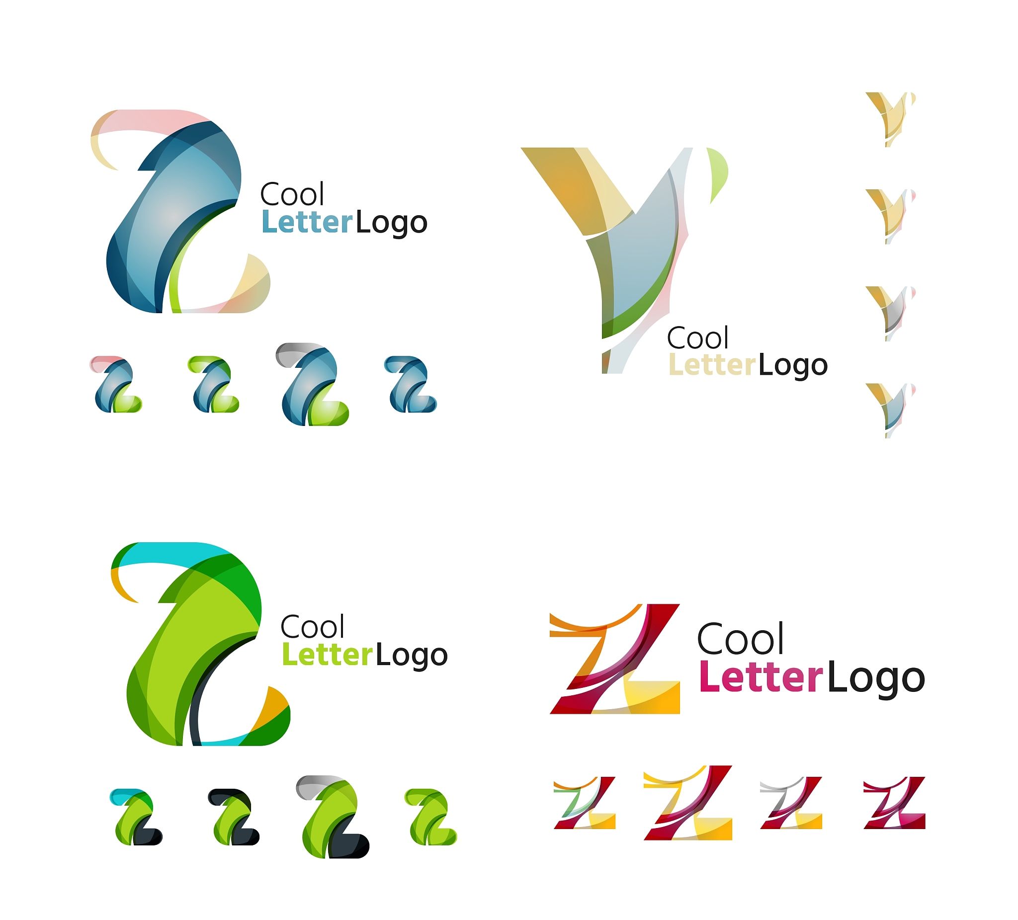 letter business emblem collection