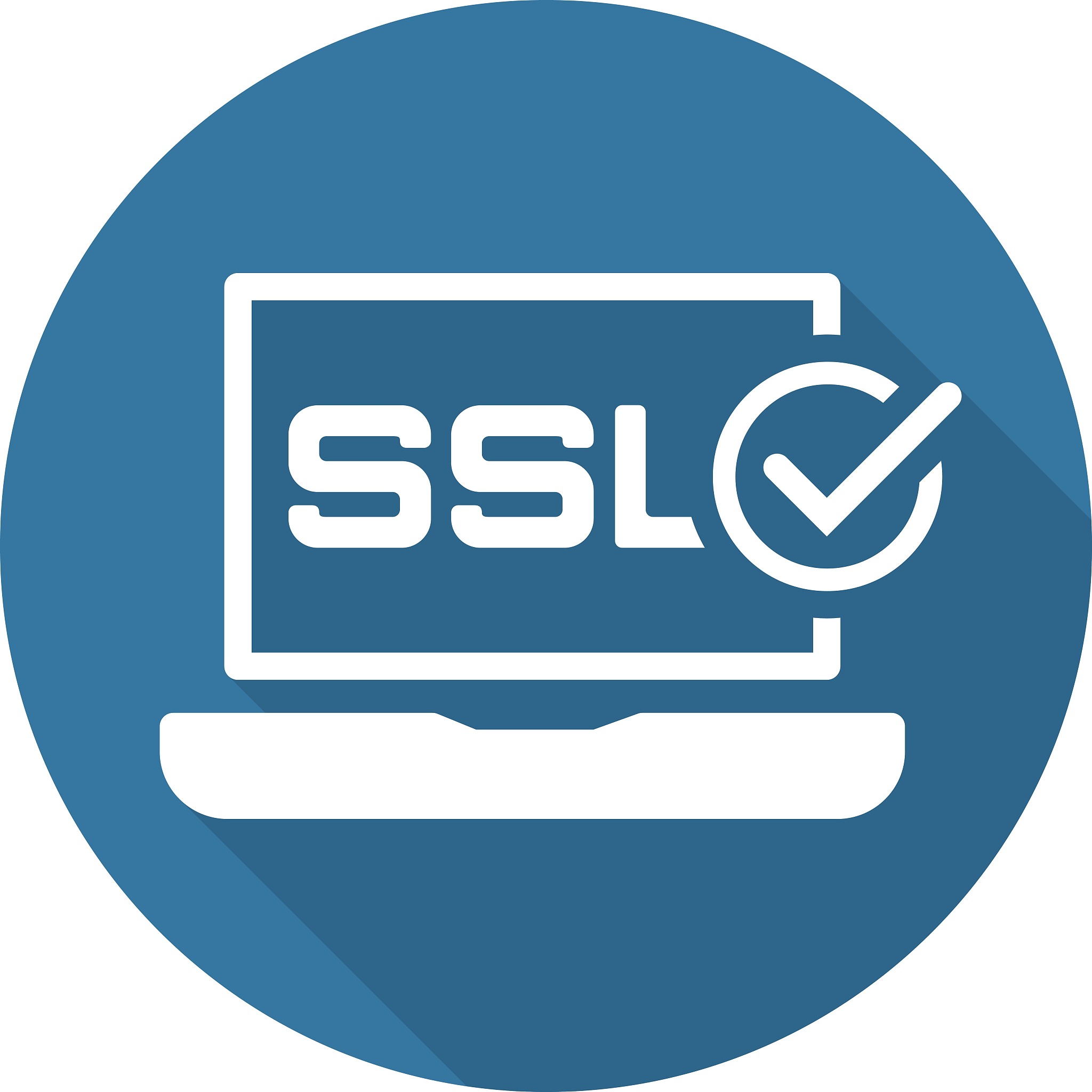 ssl certified protection icon. flat design.