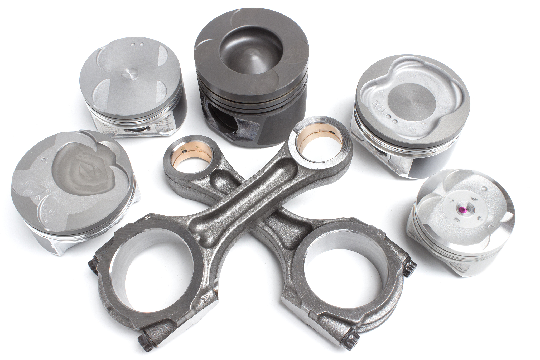 pistons and connecting rods, main parts