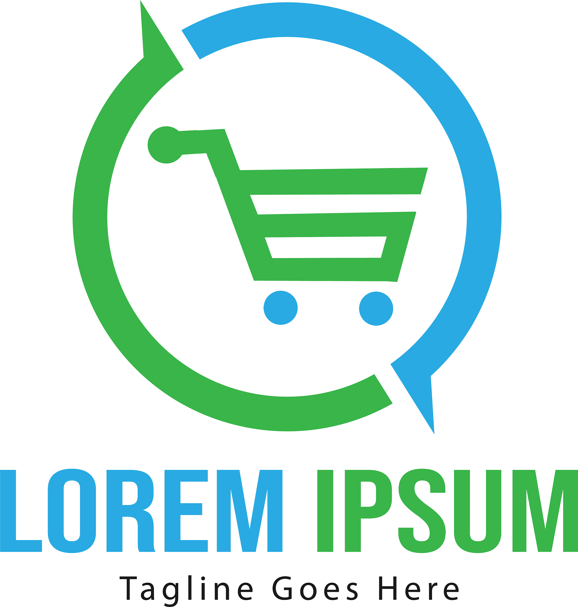 shopping logo template design shopping logo with