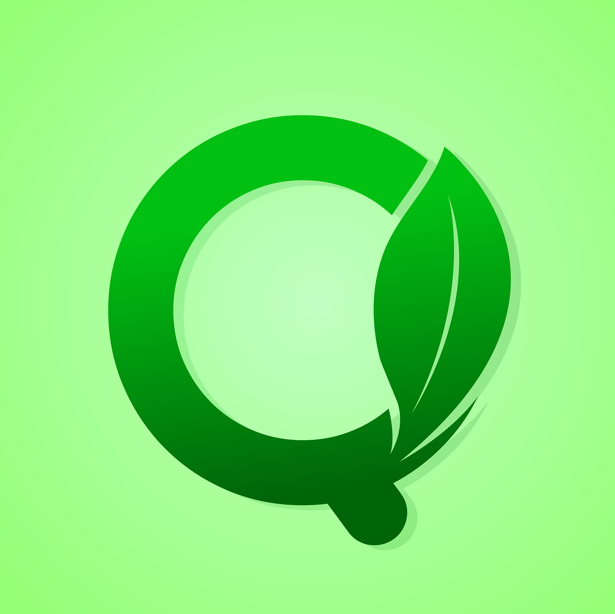 green ecology letter for nature logo vector illustration.