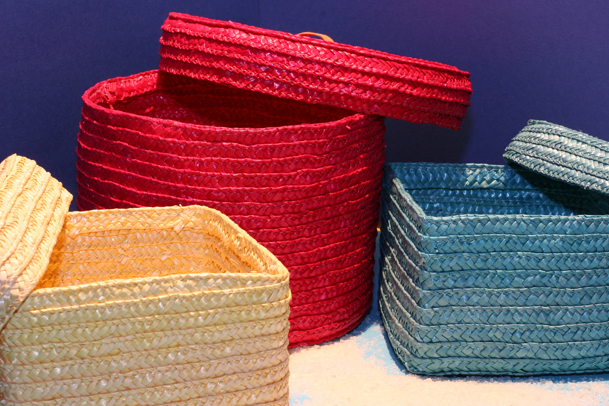 colorful baskets