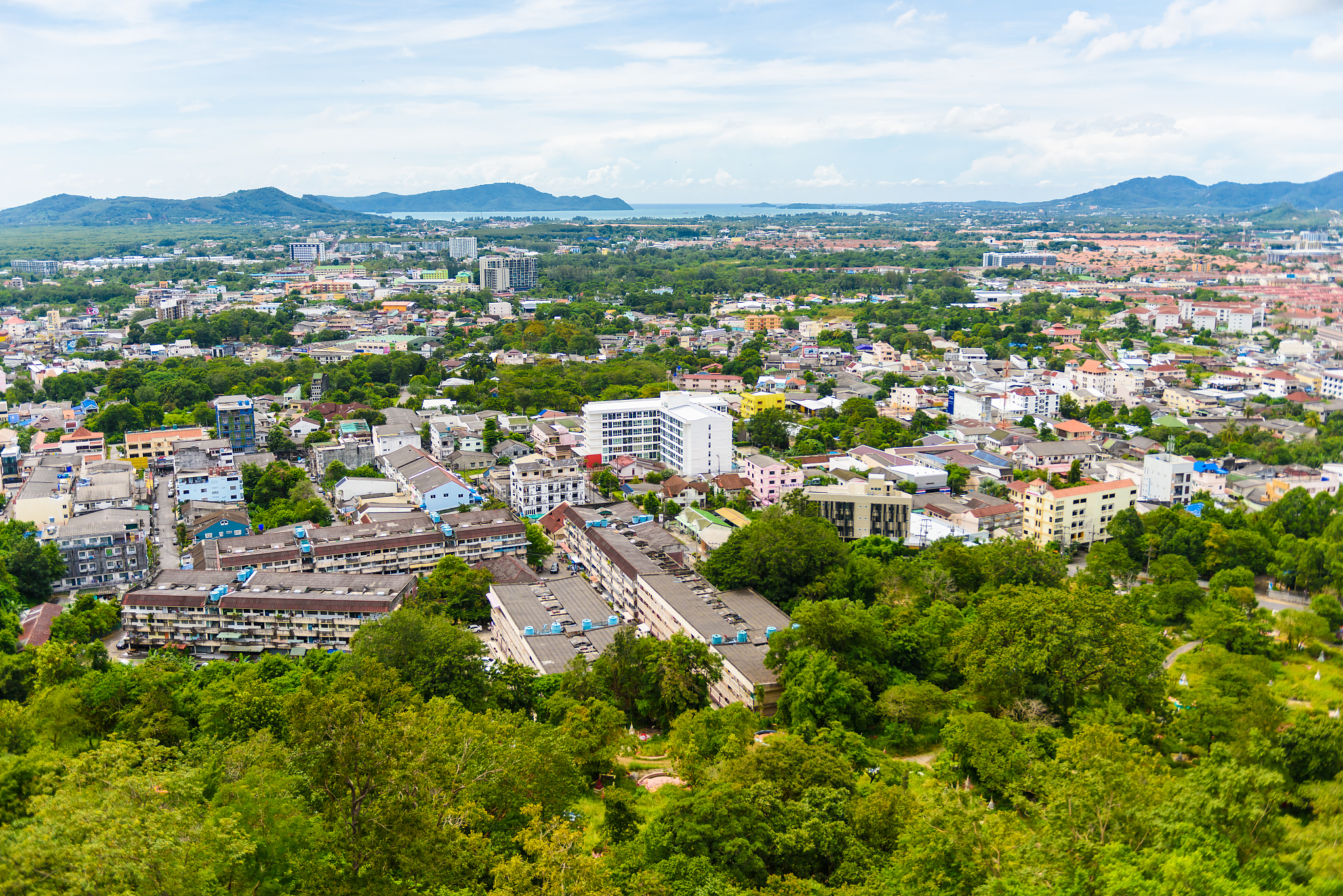 phuket town top view from rang hill
