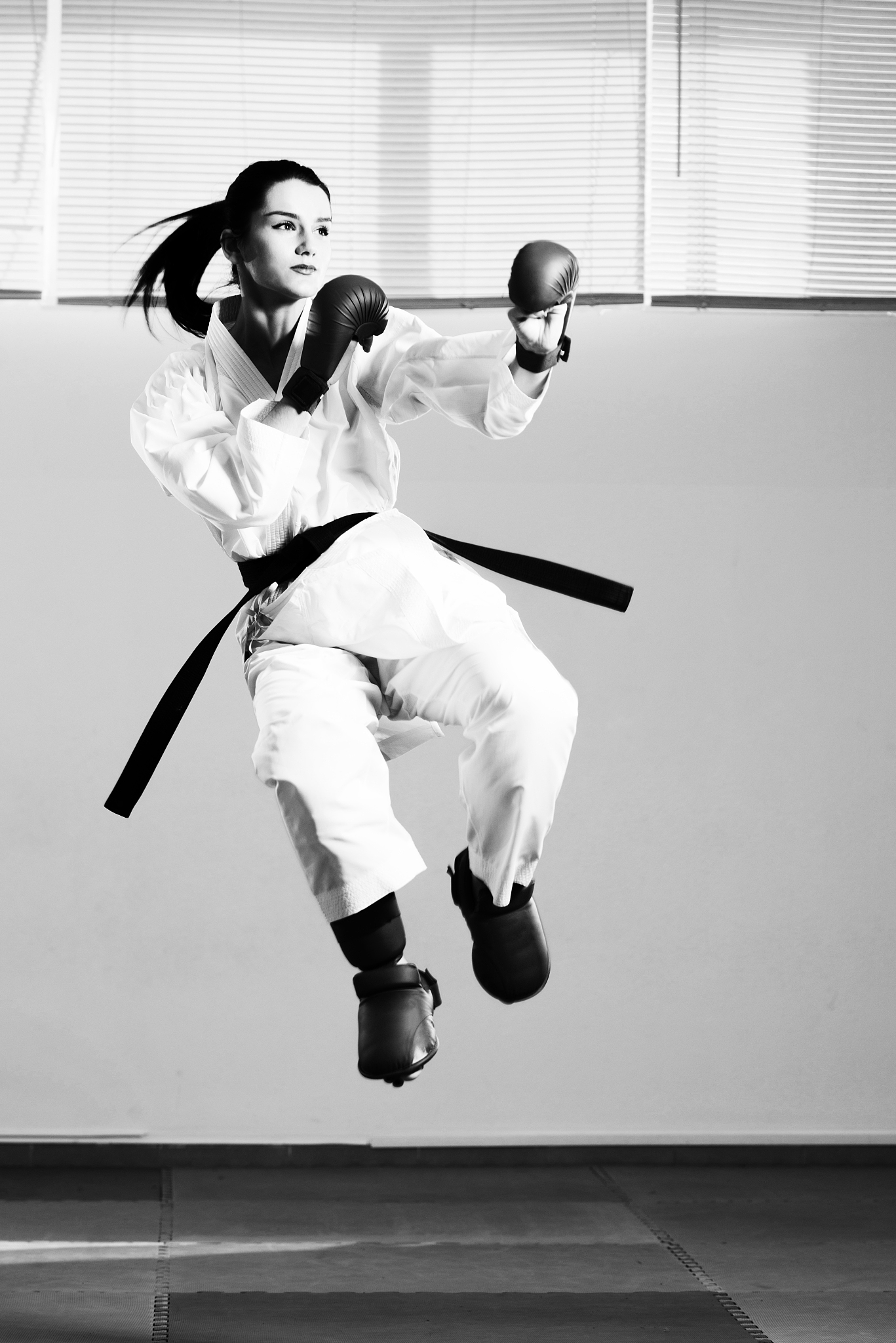 mixed martial artists fighting - punching