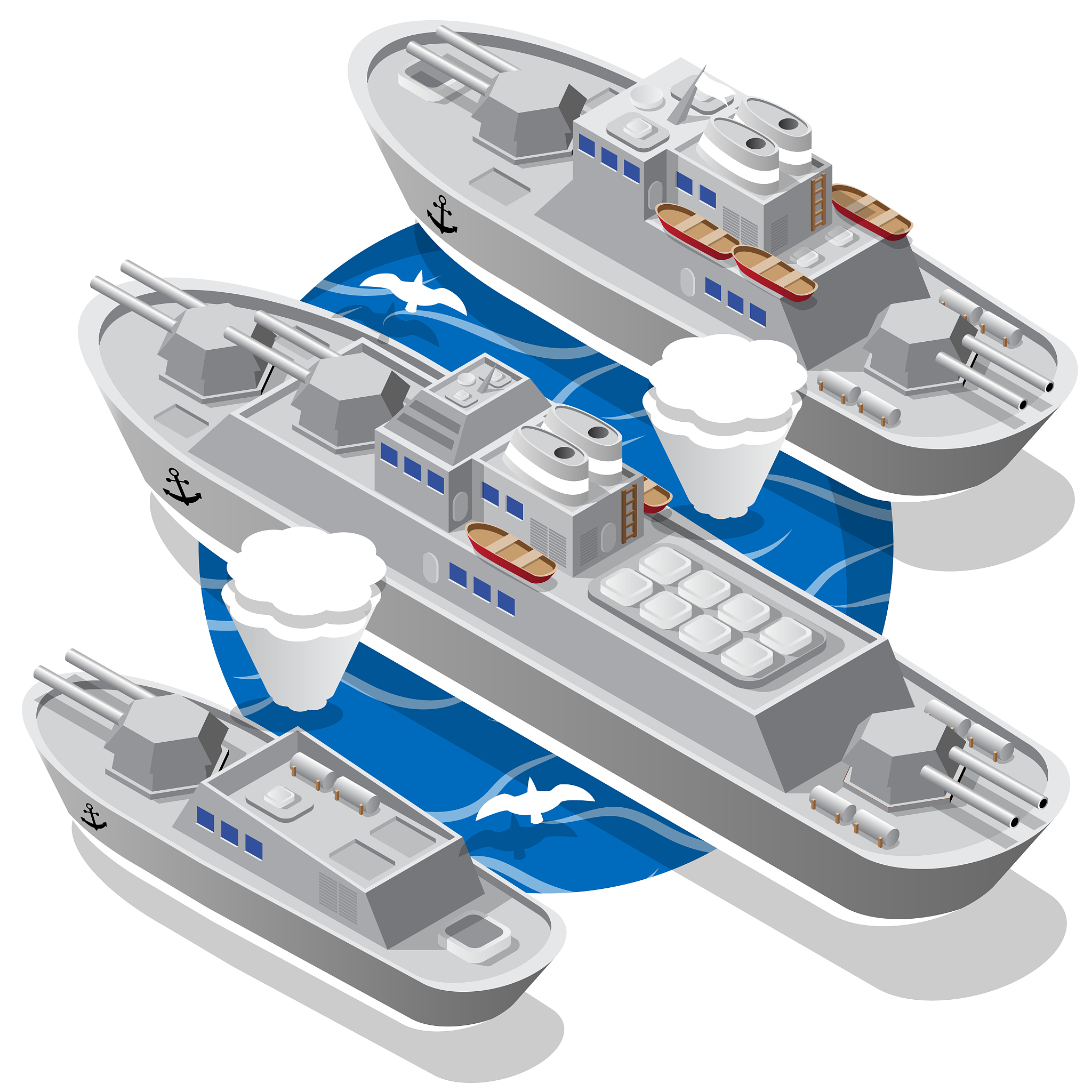 war ships.