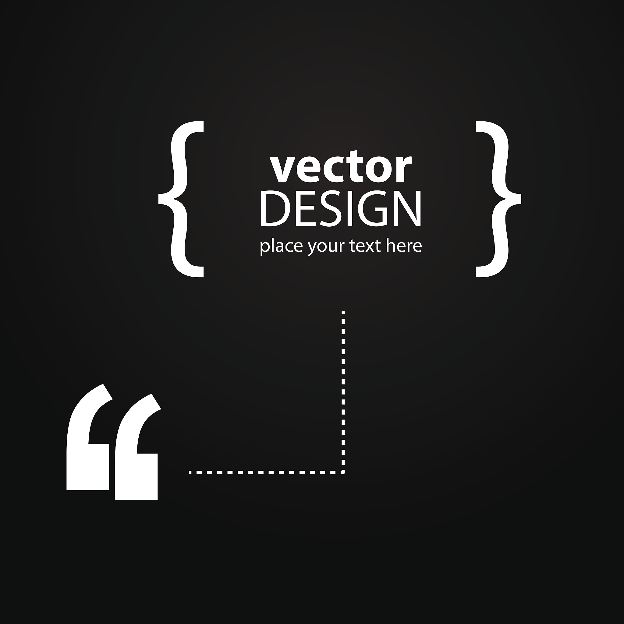 quotation frame vector icon.