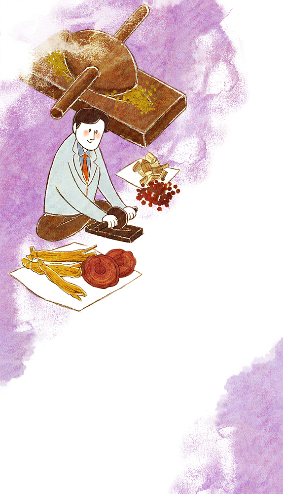 doctor preparing herbal medicines