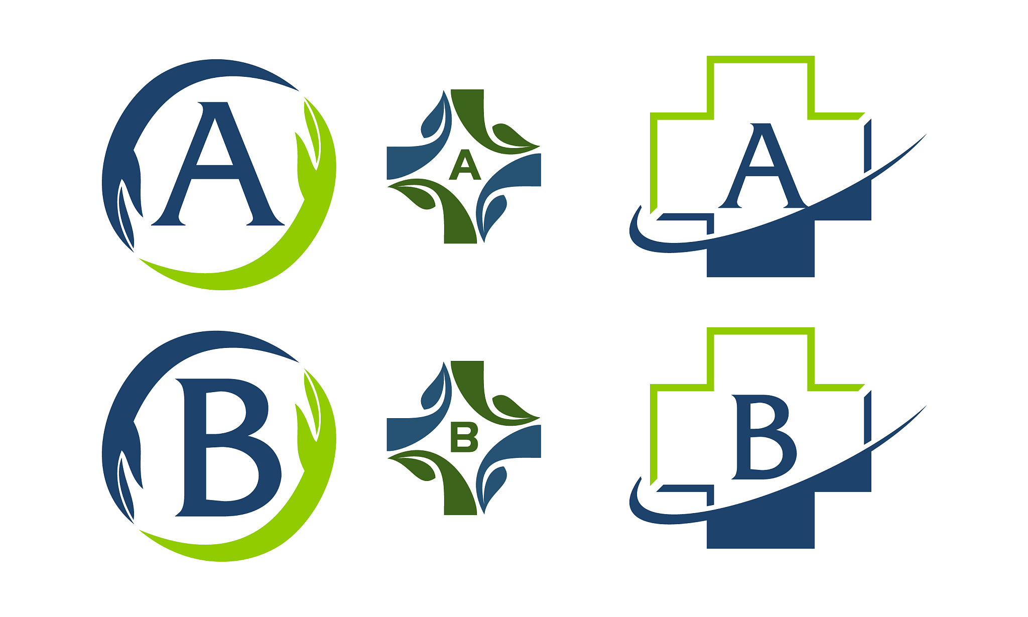 medical herbal template set