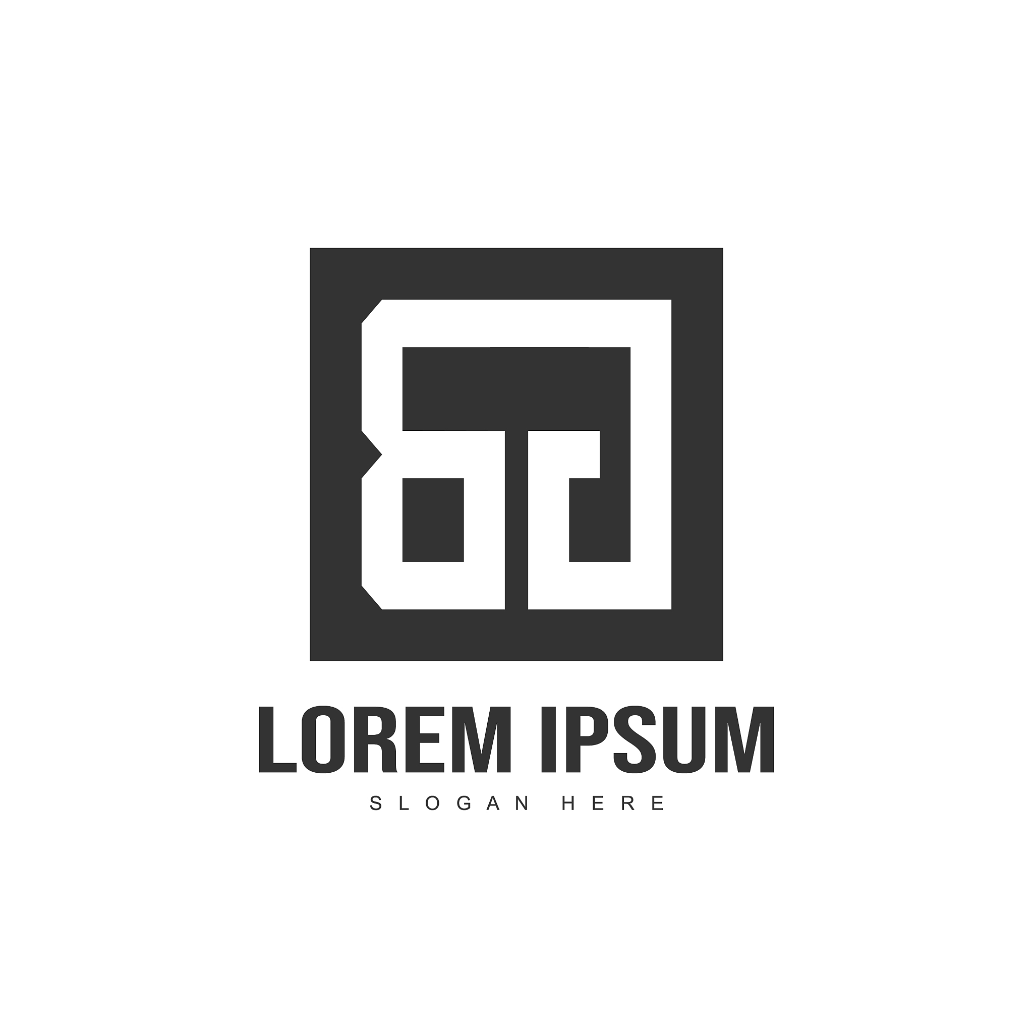 initial letter logo design minimalist letter logo