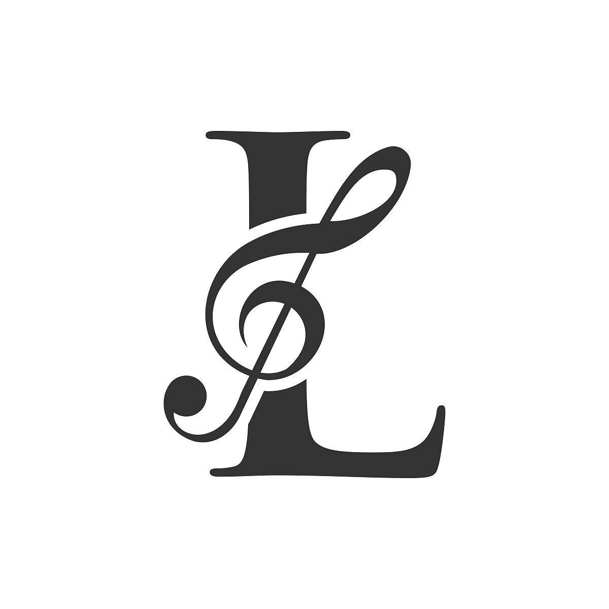 字母l概念音乐标志.l音乐音符符号,声音音乐旋律模板