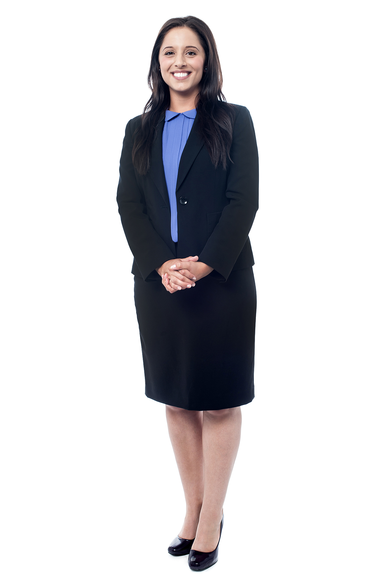 confident businesswoman standing