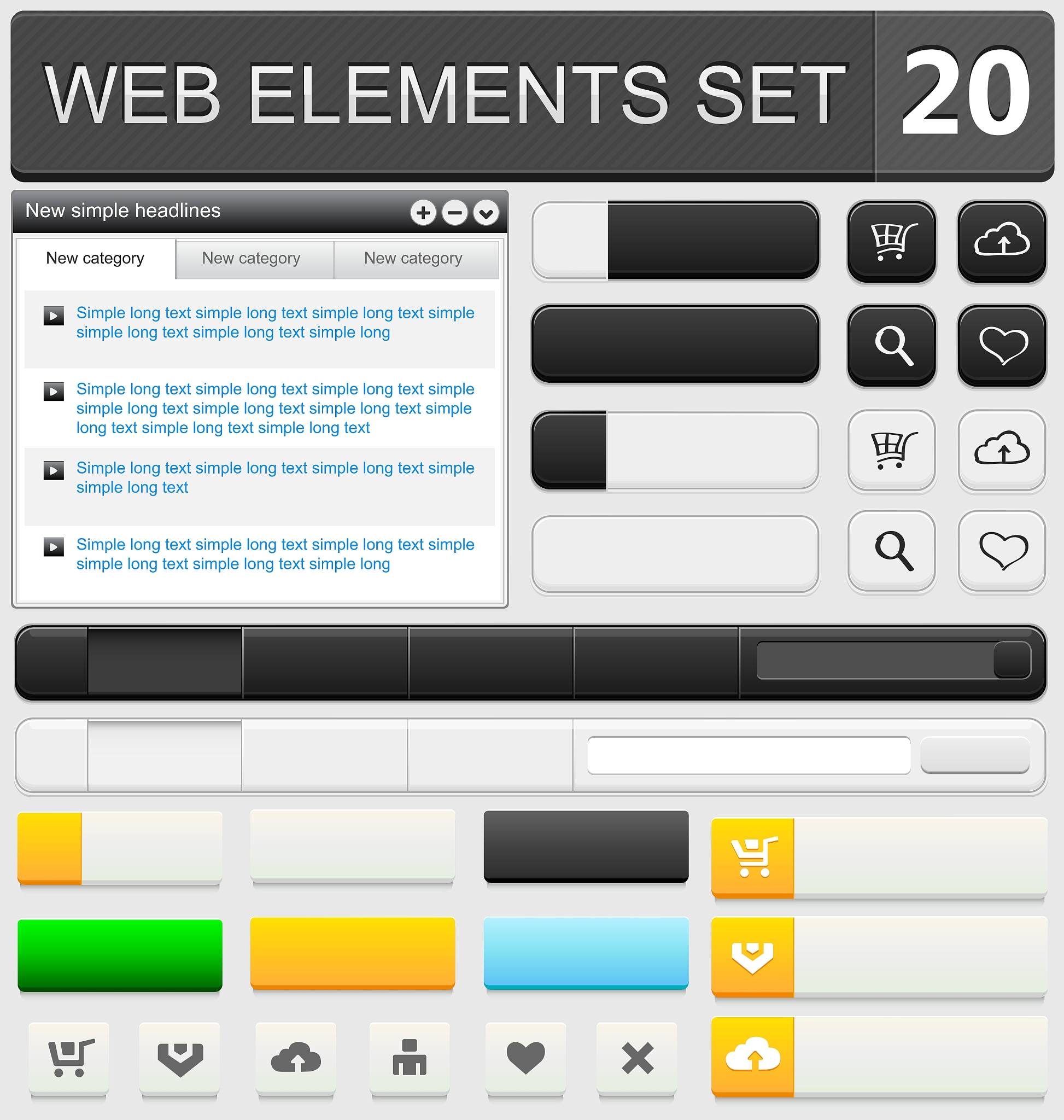 web elements set 20