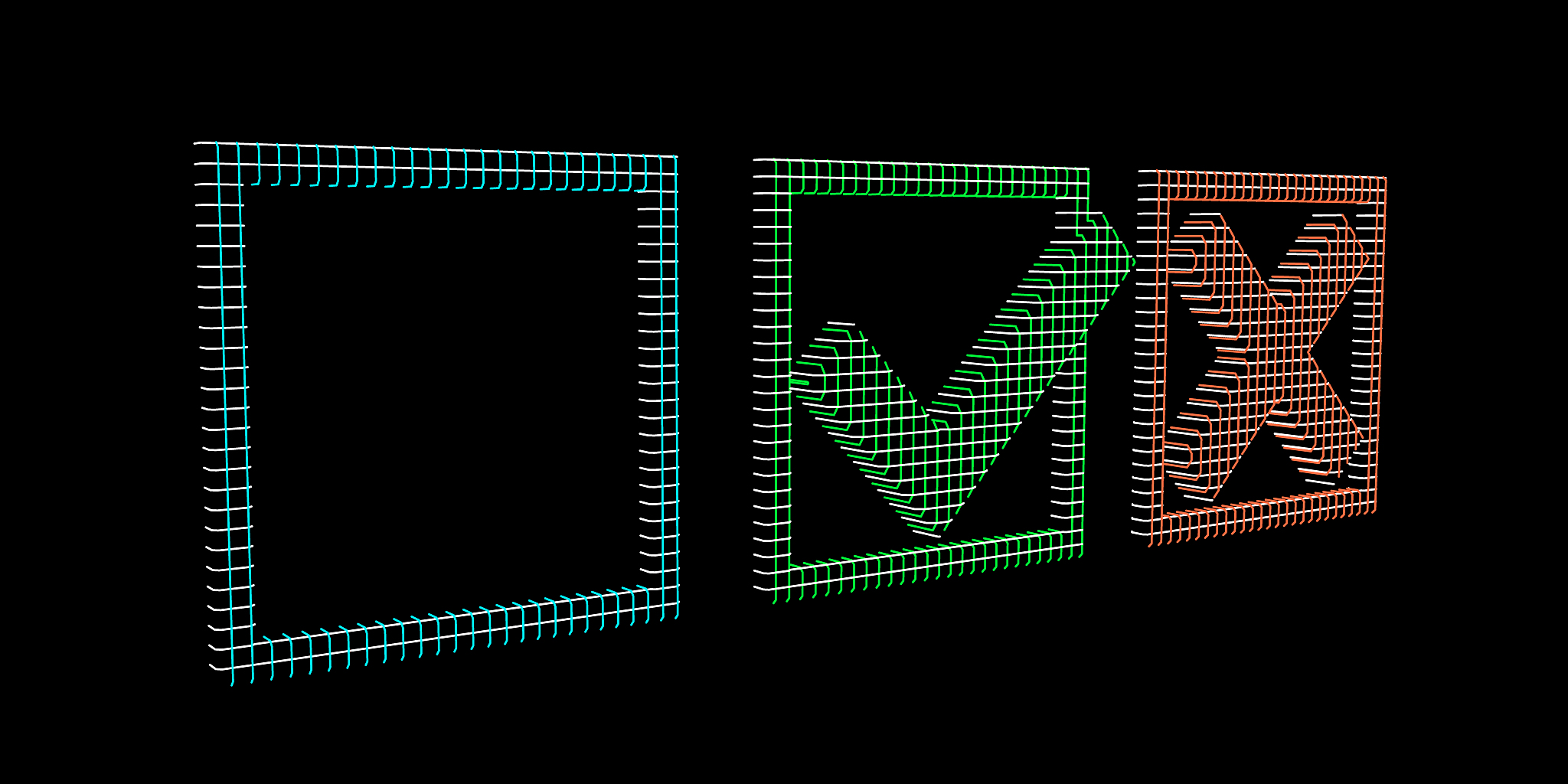 checkmark icons of lines. tick and cross sign. vector illustrati