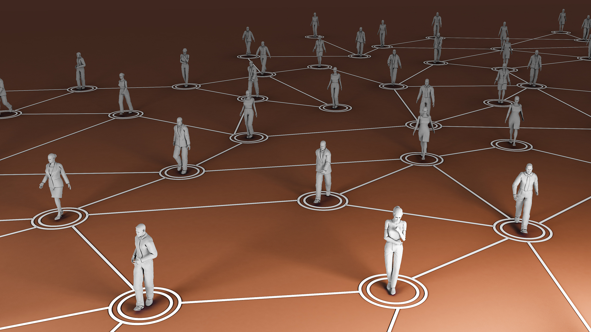3d rendering with social communication and network
