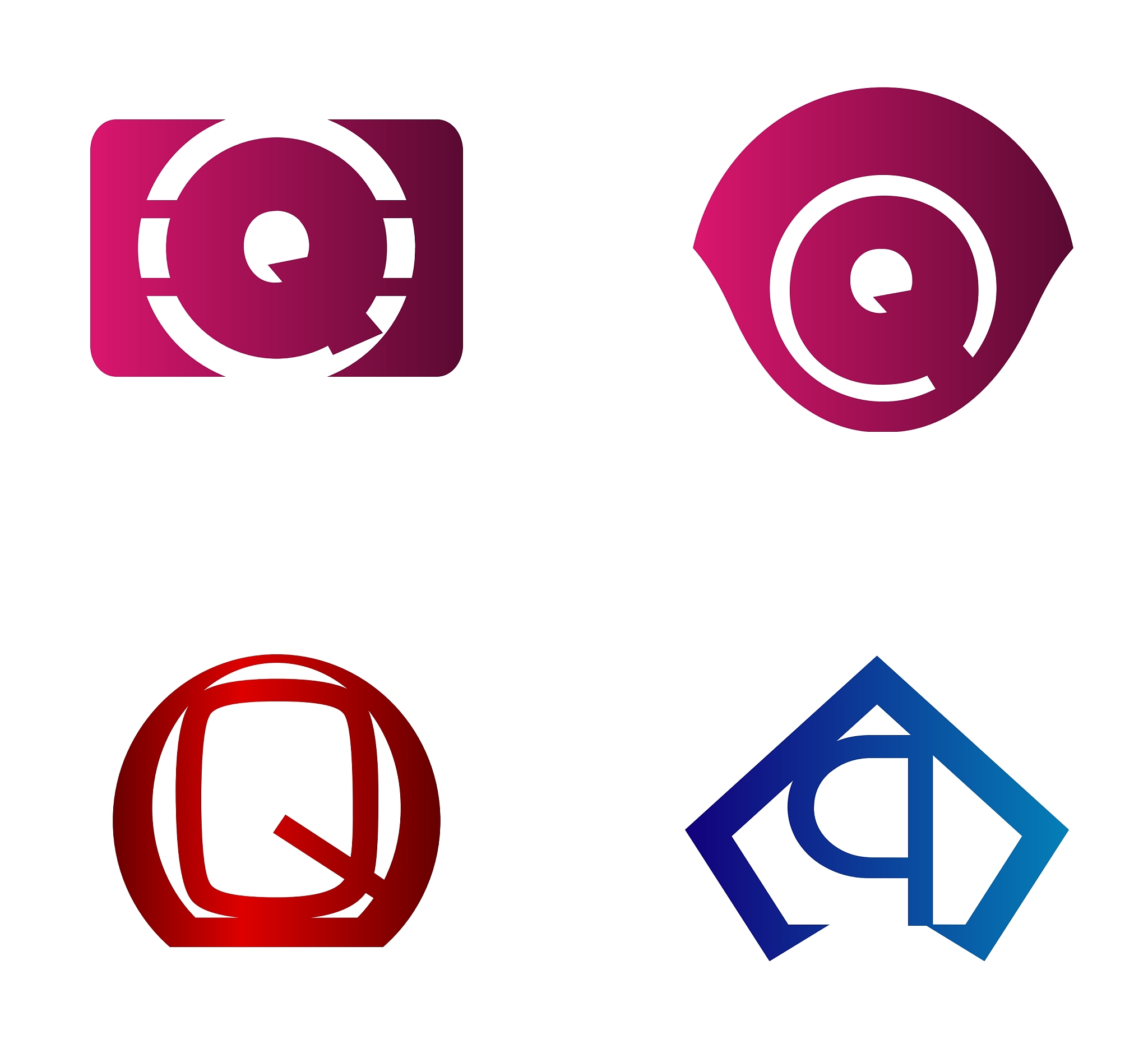 letter q logo icon design template elements