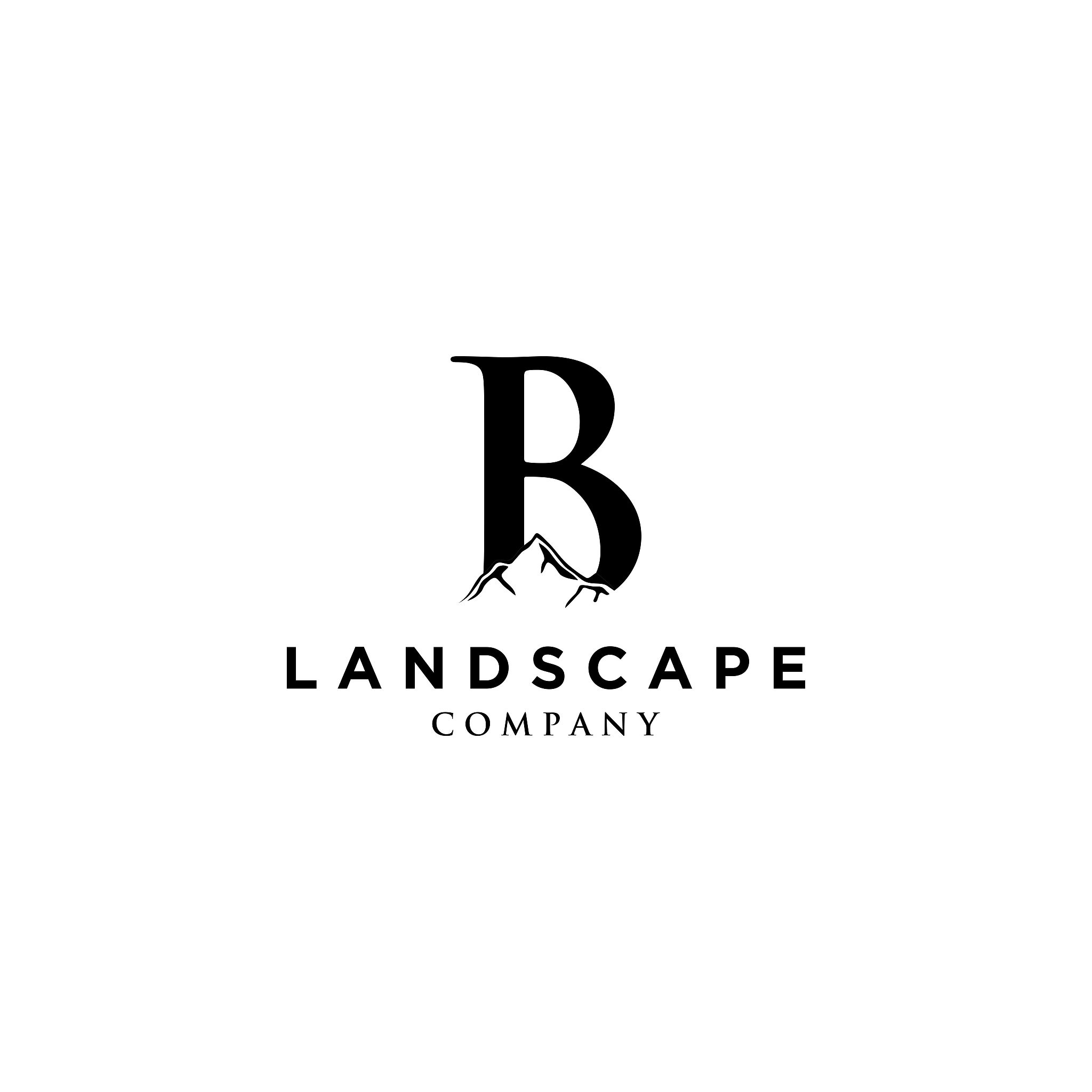 initial b mountain logo designs inspiration. design for a mounta