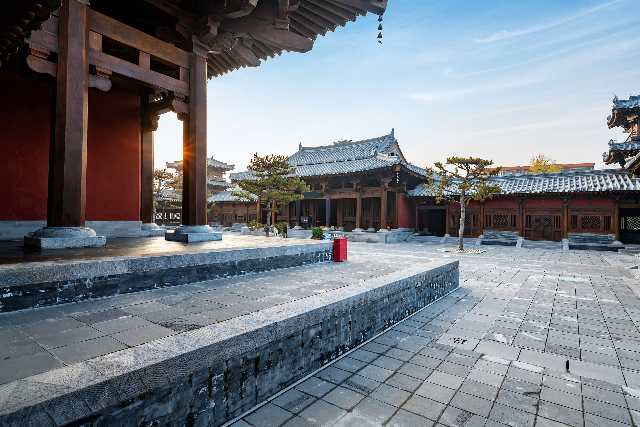 ancient architecture park of han dynasty in taiyuan, shanxi, chi