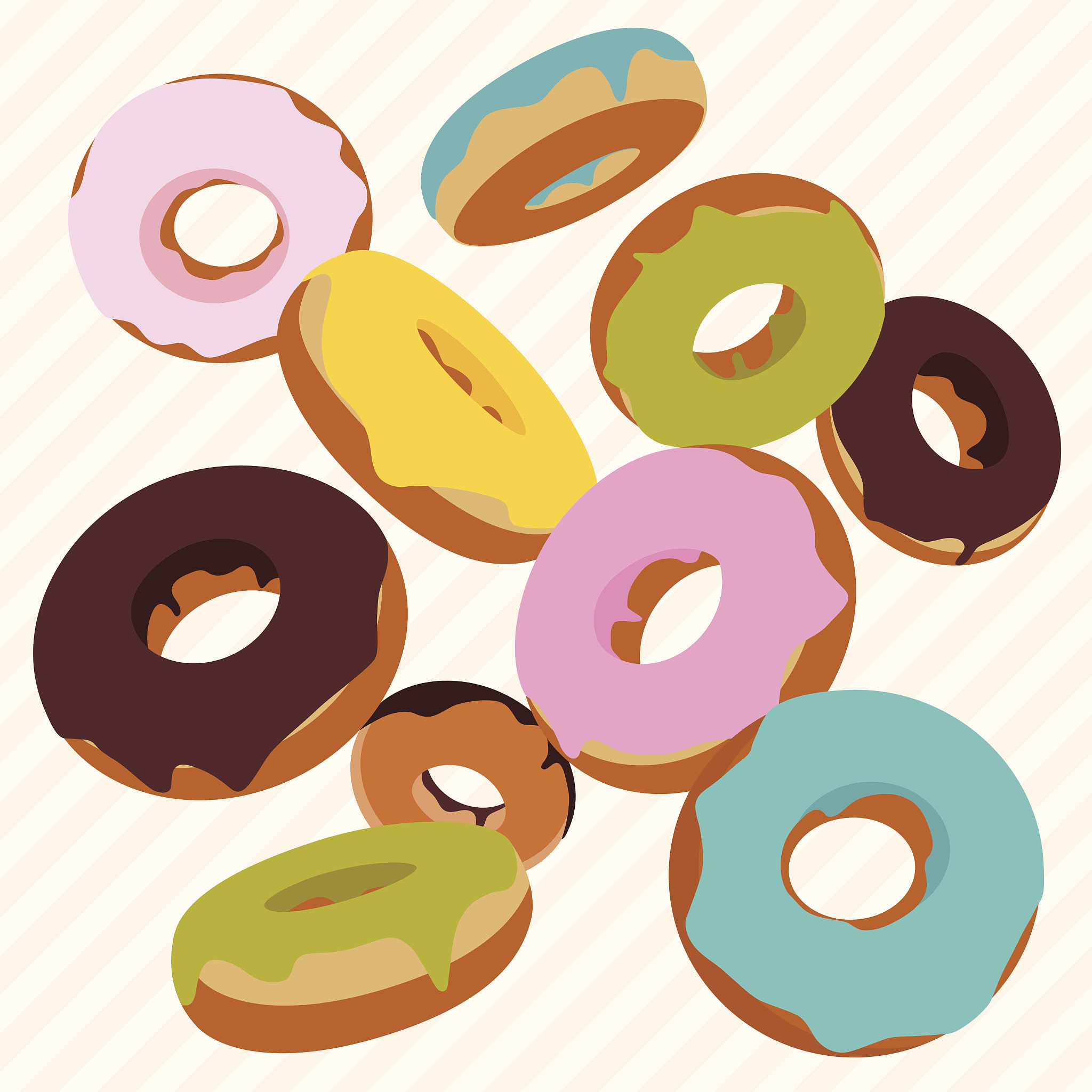 vector donuts