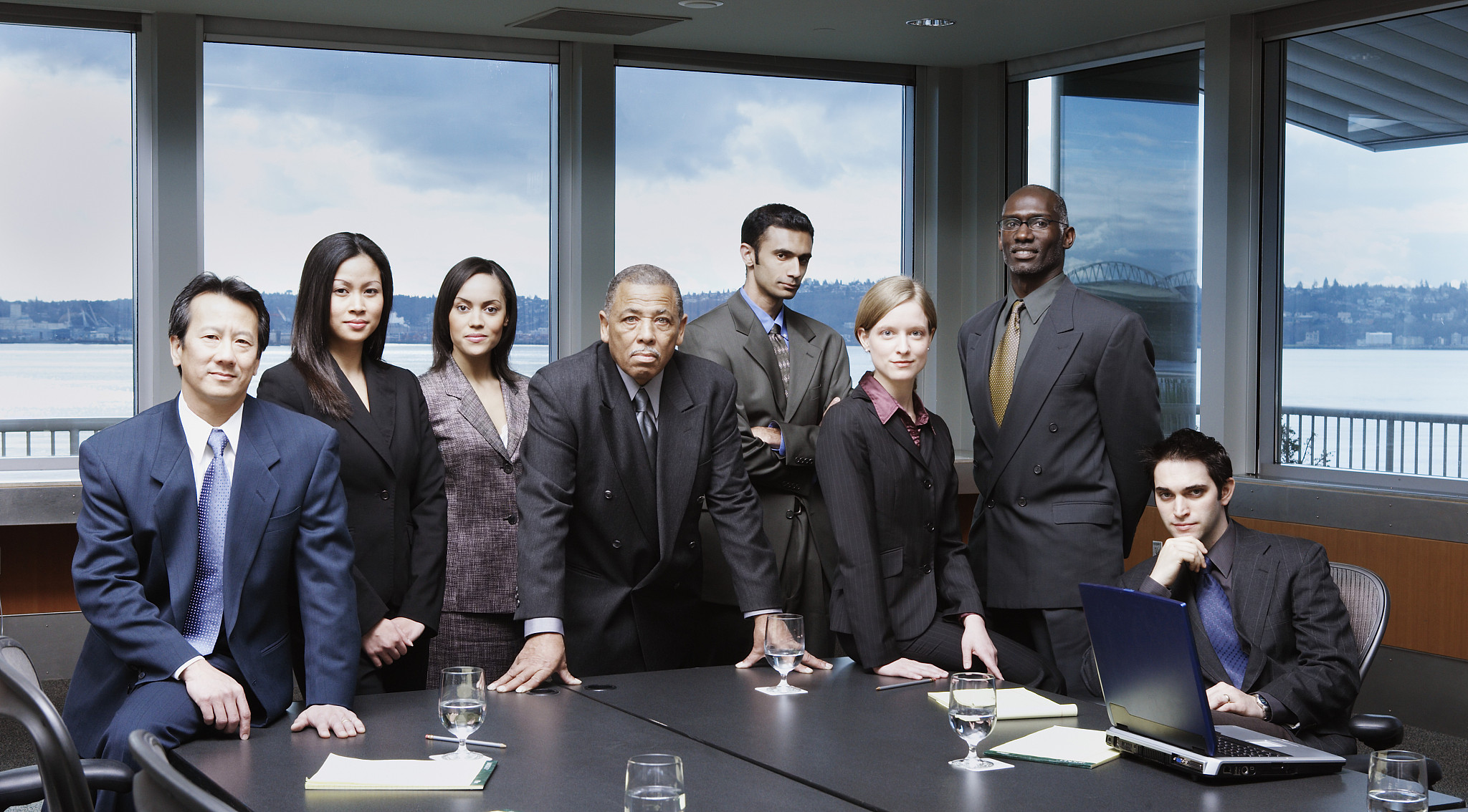 group portrait of businesspeople