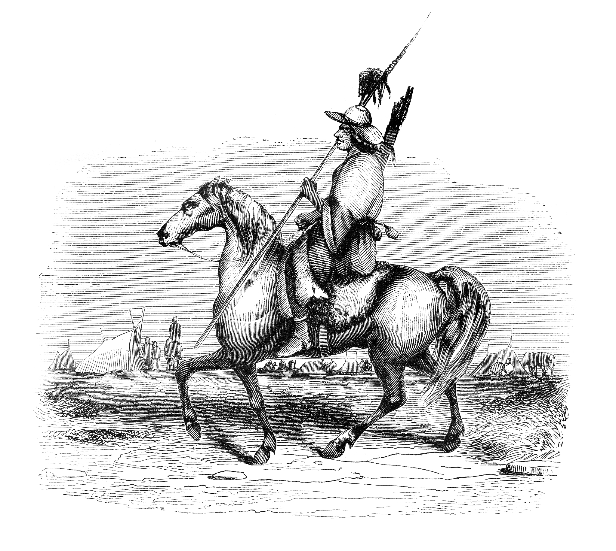 patagon riding in the pampa of argentina patagonia