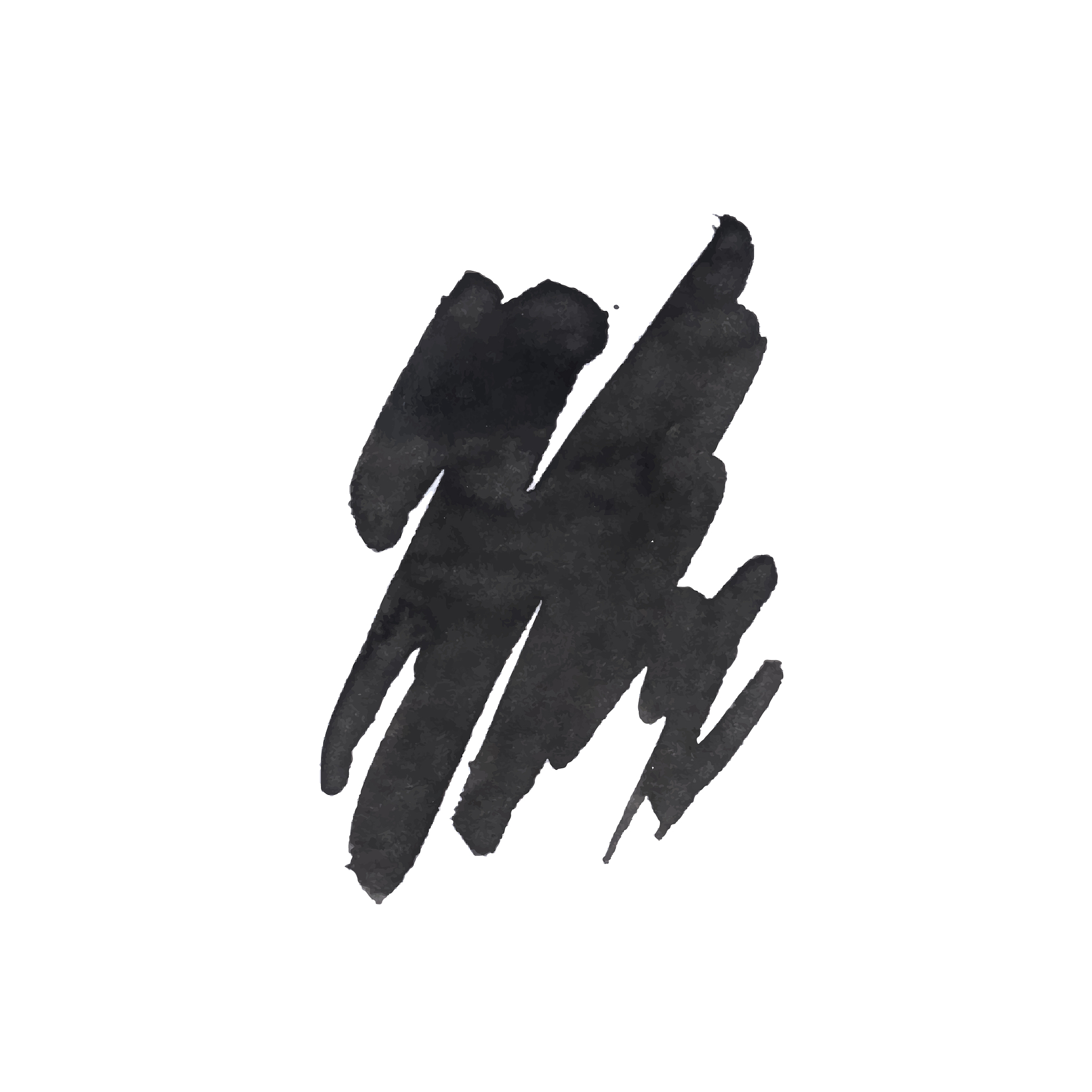 grunge ink pen stroke