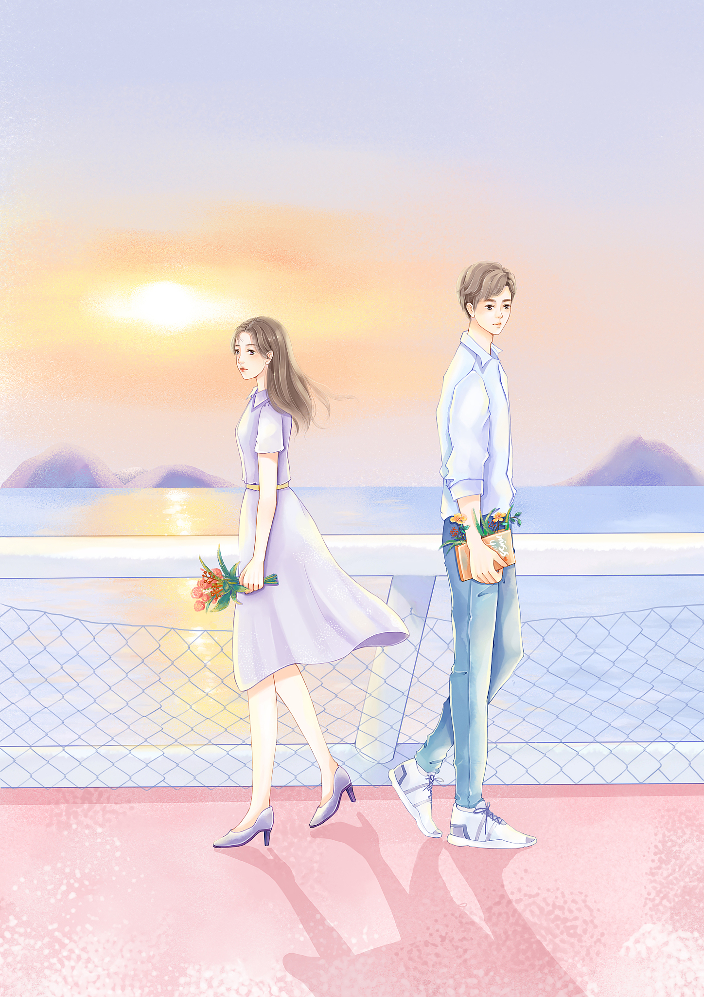 写夏日恋情打油诗