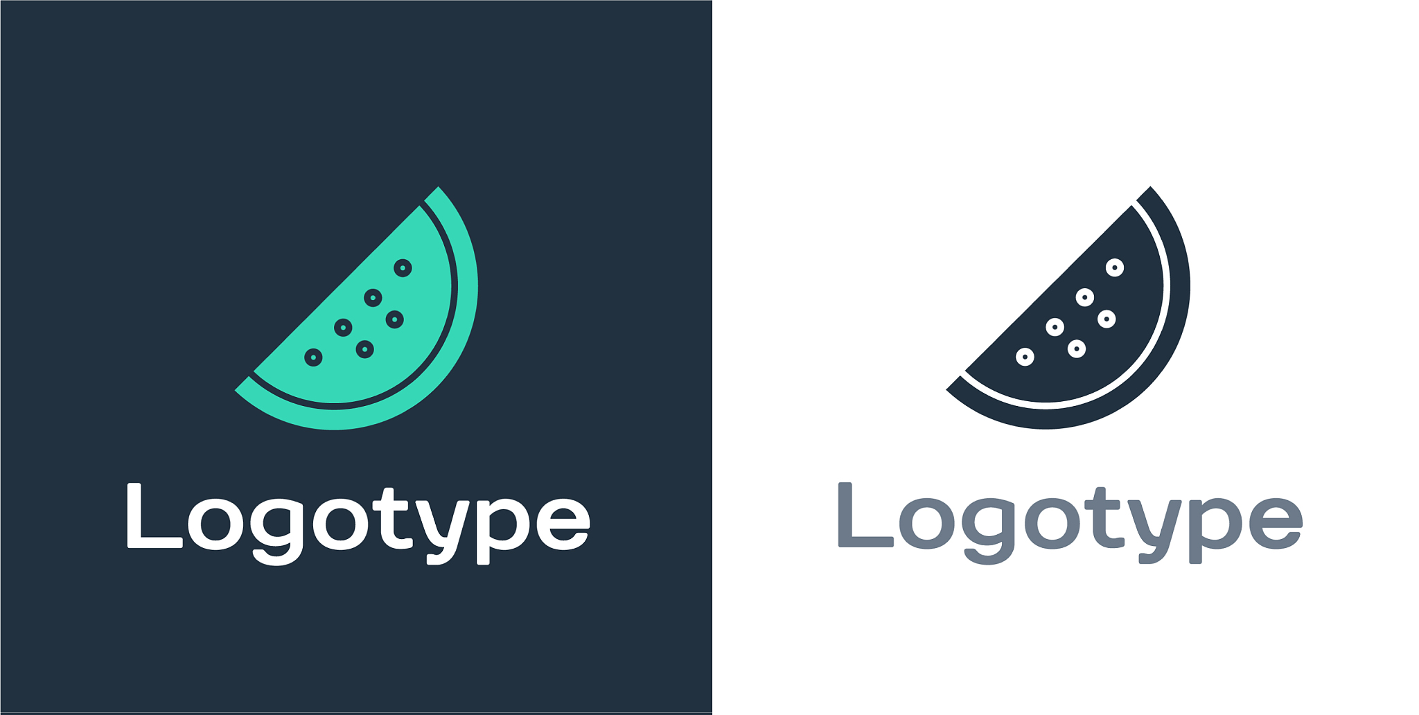 logotype casino slot machine with watermelon