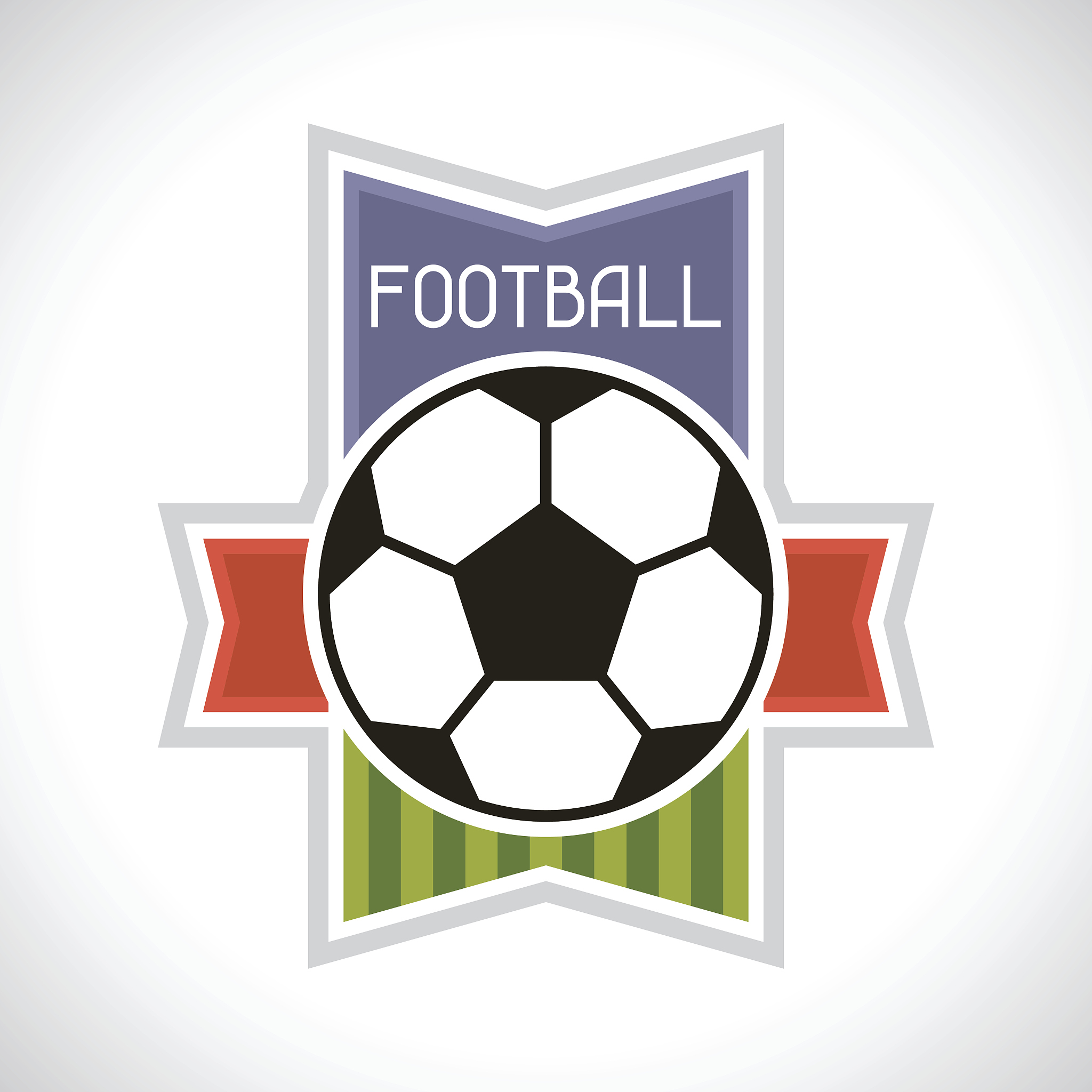 sports illustration soccer football badge